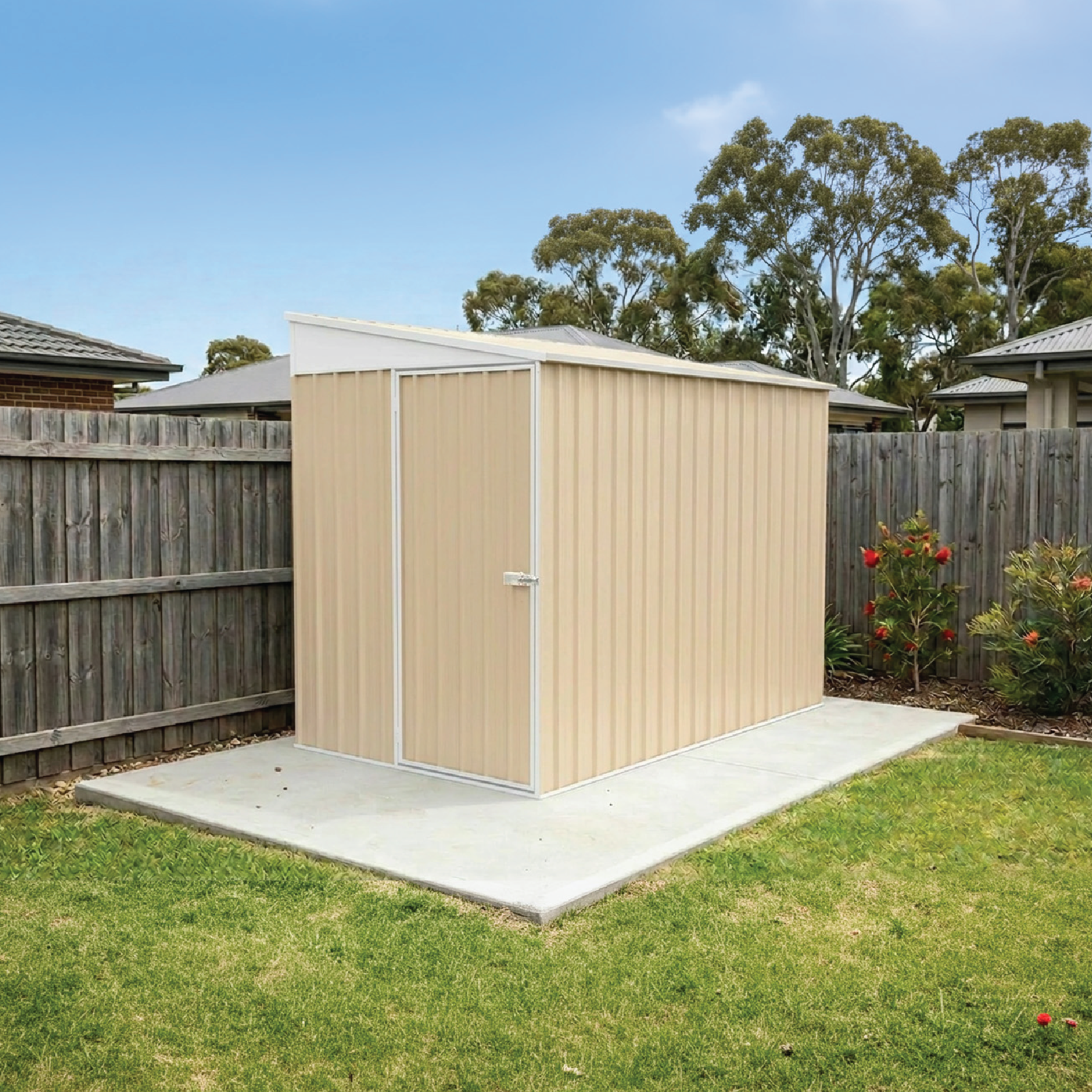1.52mW x 3.00mD x 2.06mH Garden Shed Narrow Single Door