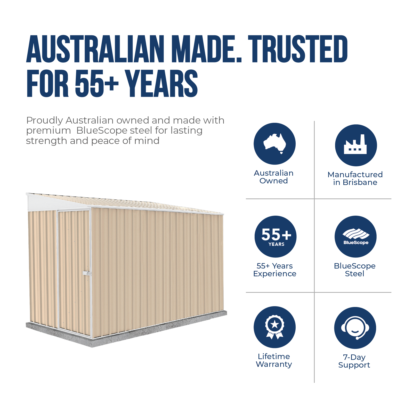 1.52mW x 3.00mD x 2.06mH Garden Shed Narrow Single Door