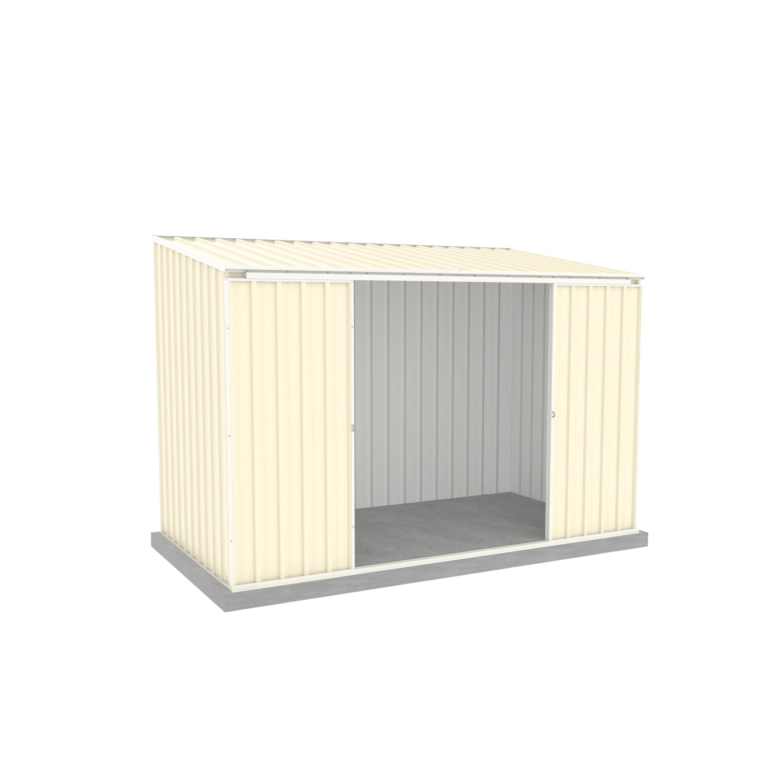 Absco Sheds 3.00 x 1.52 x 2.08m Ezislider Shed Double Door