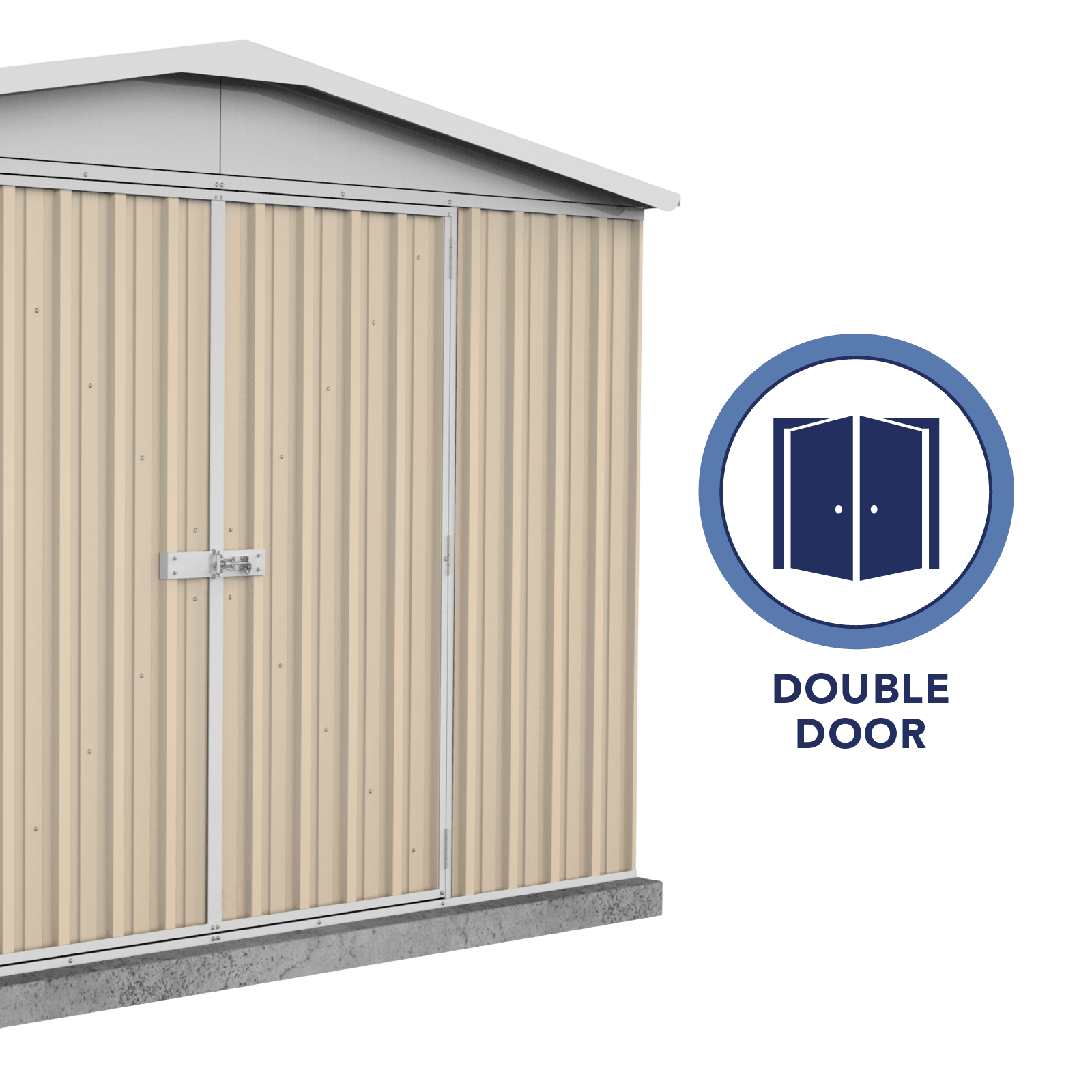 3.00mW x 2.92mD x 2.06mH Garden Shed Regent Double Door