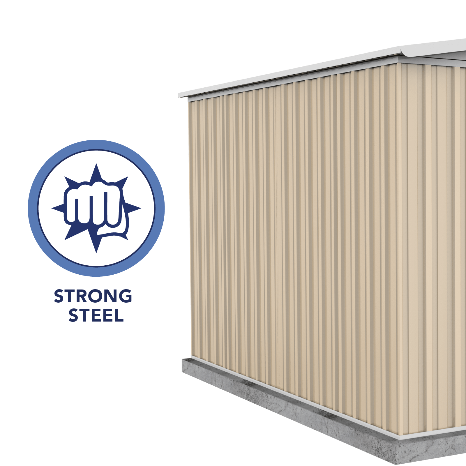 3.00mW x 2.92mD x 2.06mH Garden Shed Regent Double Door