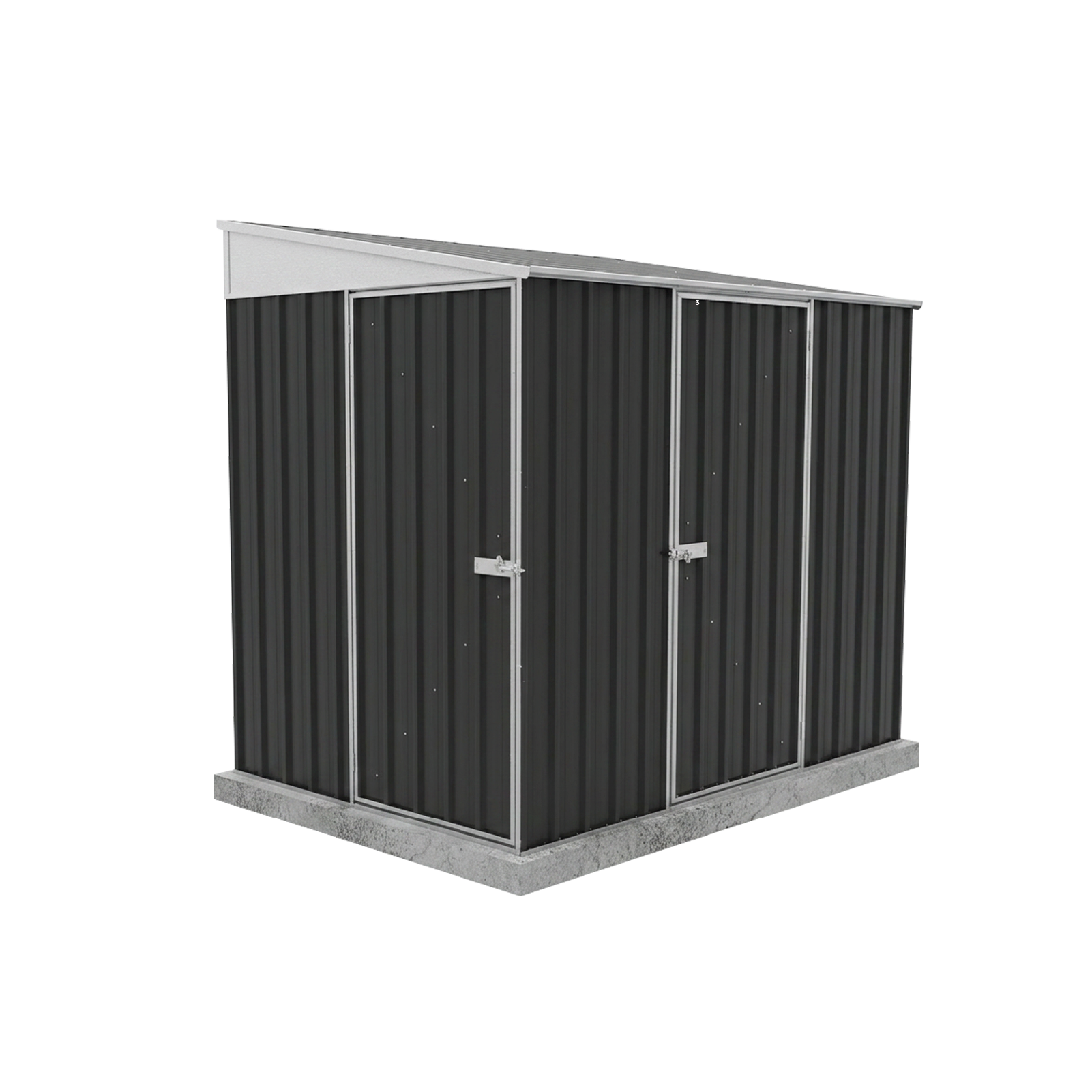 1.52mW x 2.26mD x 2.06mH Garden Shed Narrow Two Door