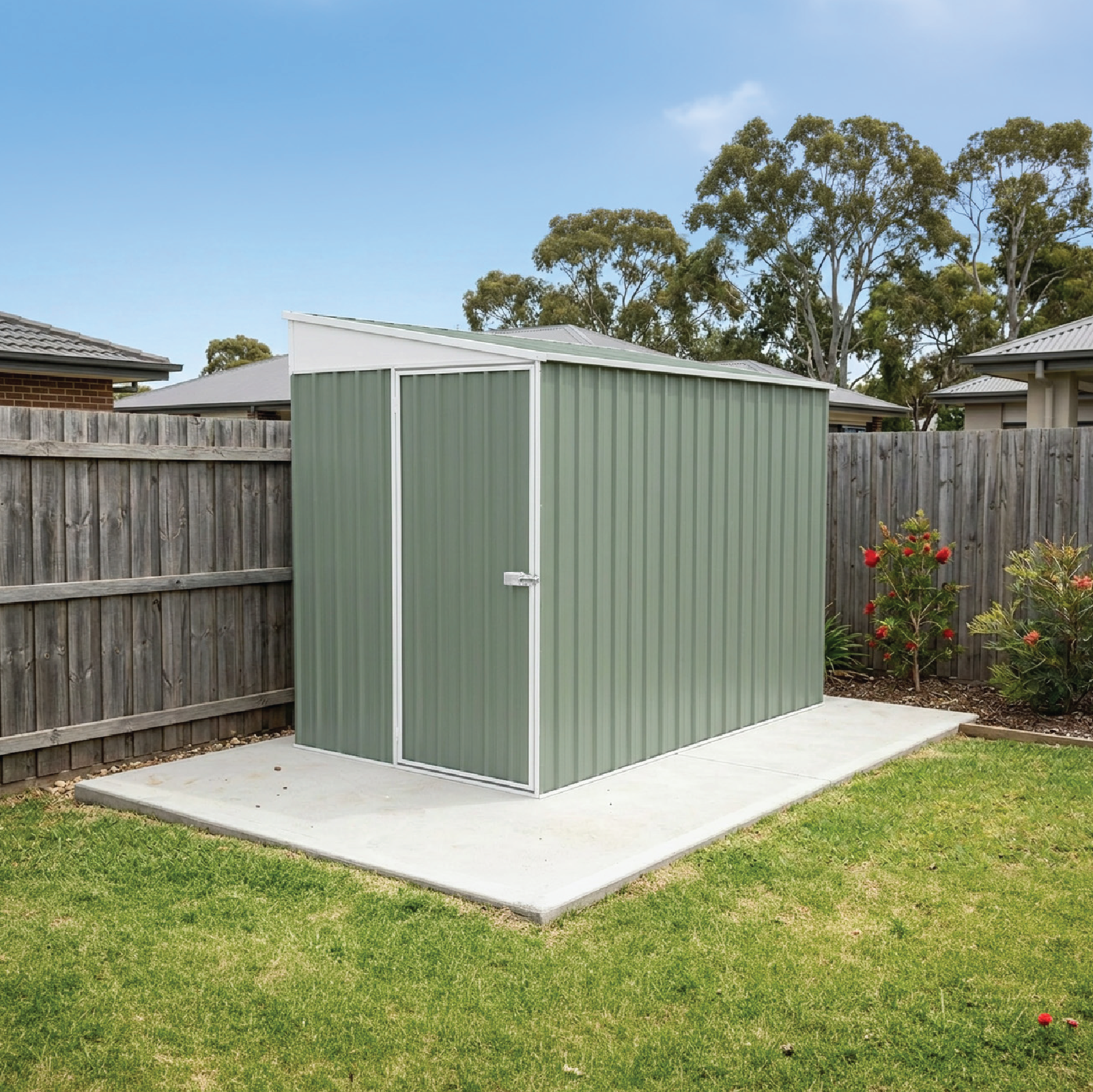 1.52mW x 3.00mD x 2.06mH Garden Shed Narrow Single Door