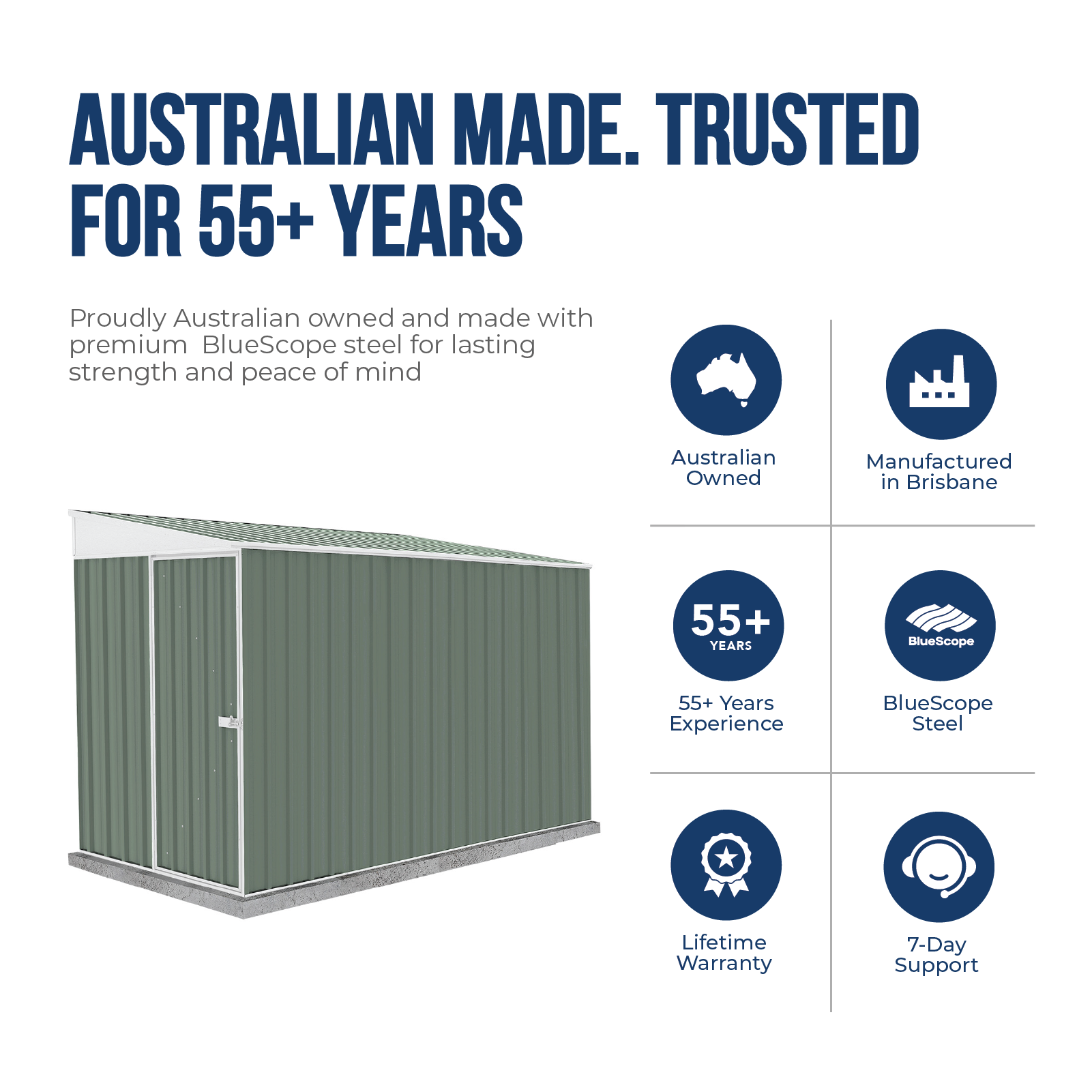 1.52mW x 3.00mD x 2.06mH Garden Shed Narrow Single Door