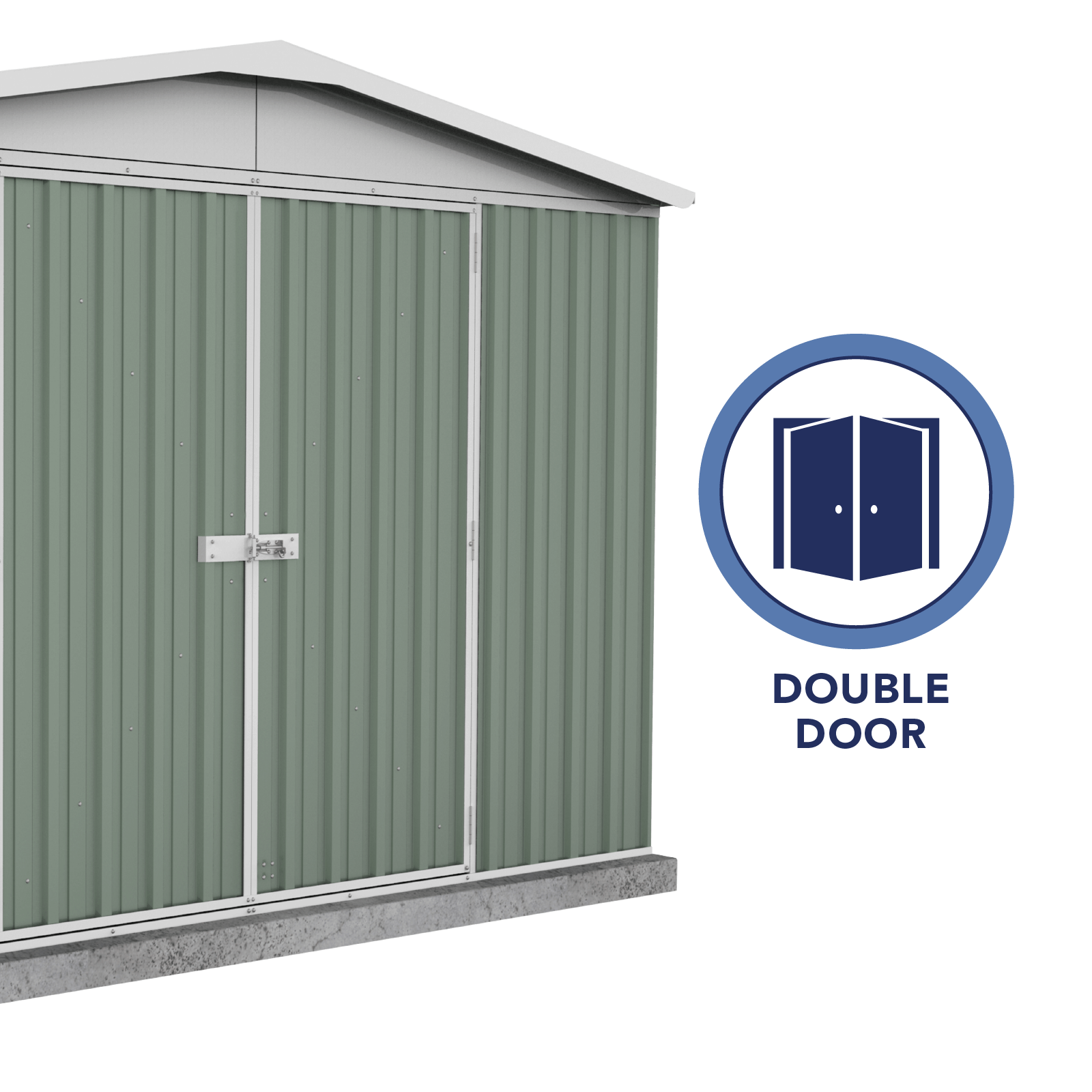 3.00mW x 2.92mD x 2.06mH Garden Shed Regent Double Door