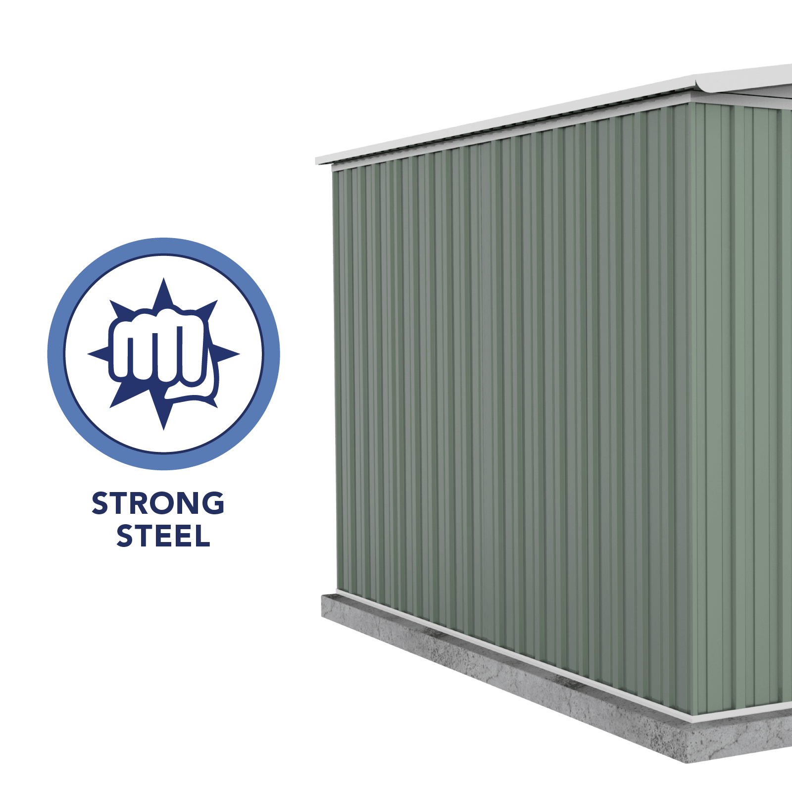 3.00mW x 2.92mD x 2.06mH Garden Shed Regent Double Door