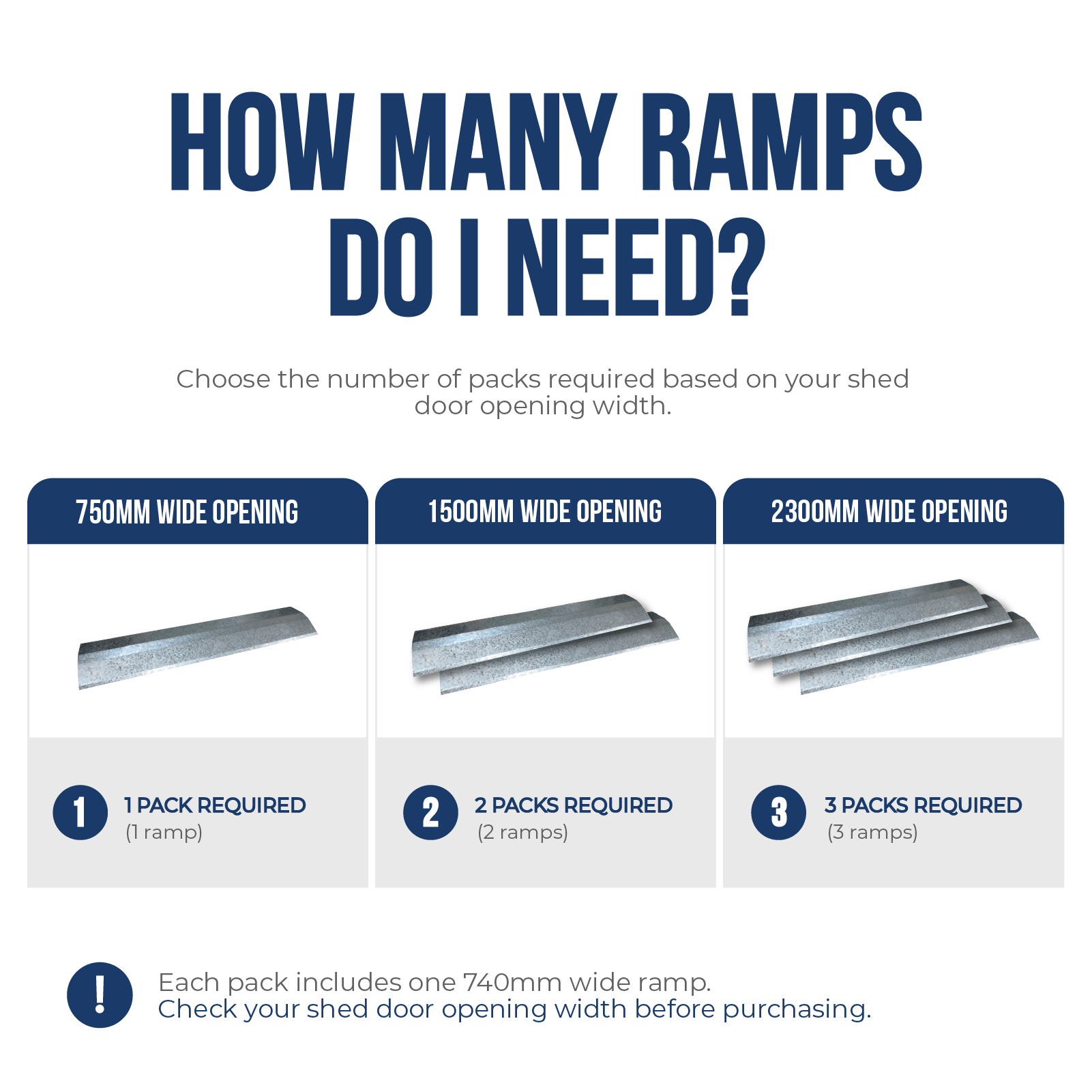 Garden Shed Ramp - 740mm x 160mm