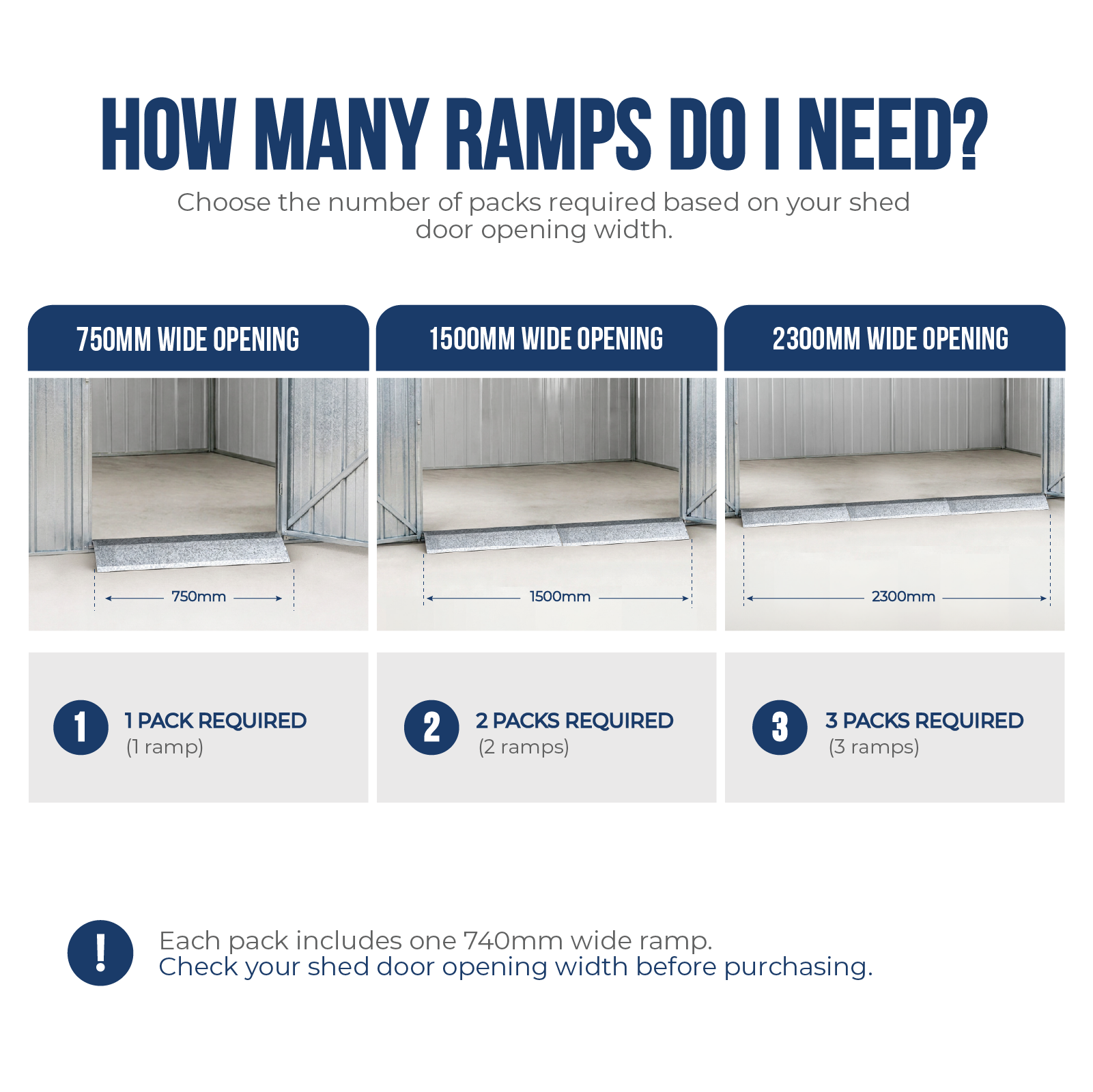 Garden Shed Ramp - 740mm x 160mm