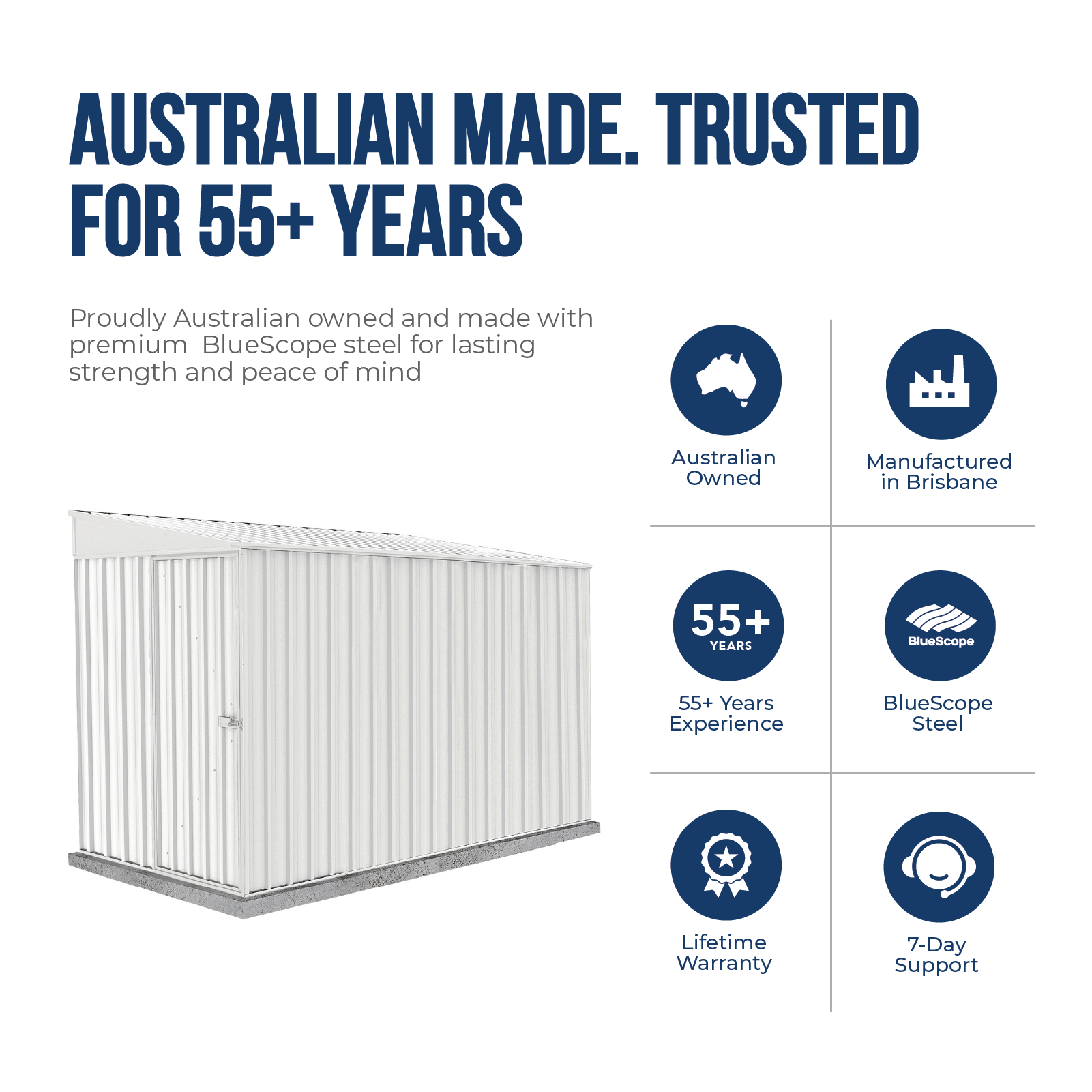 1.52mW x 3.00mD x 2.06mH Garden Shed Narrow Single Door