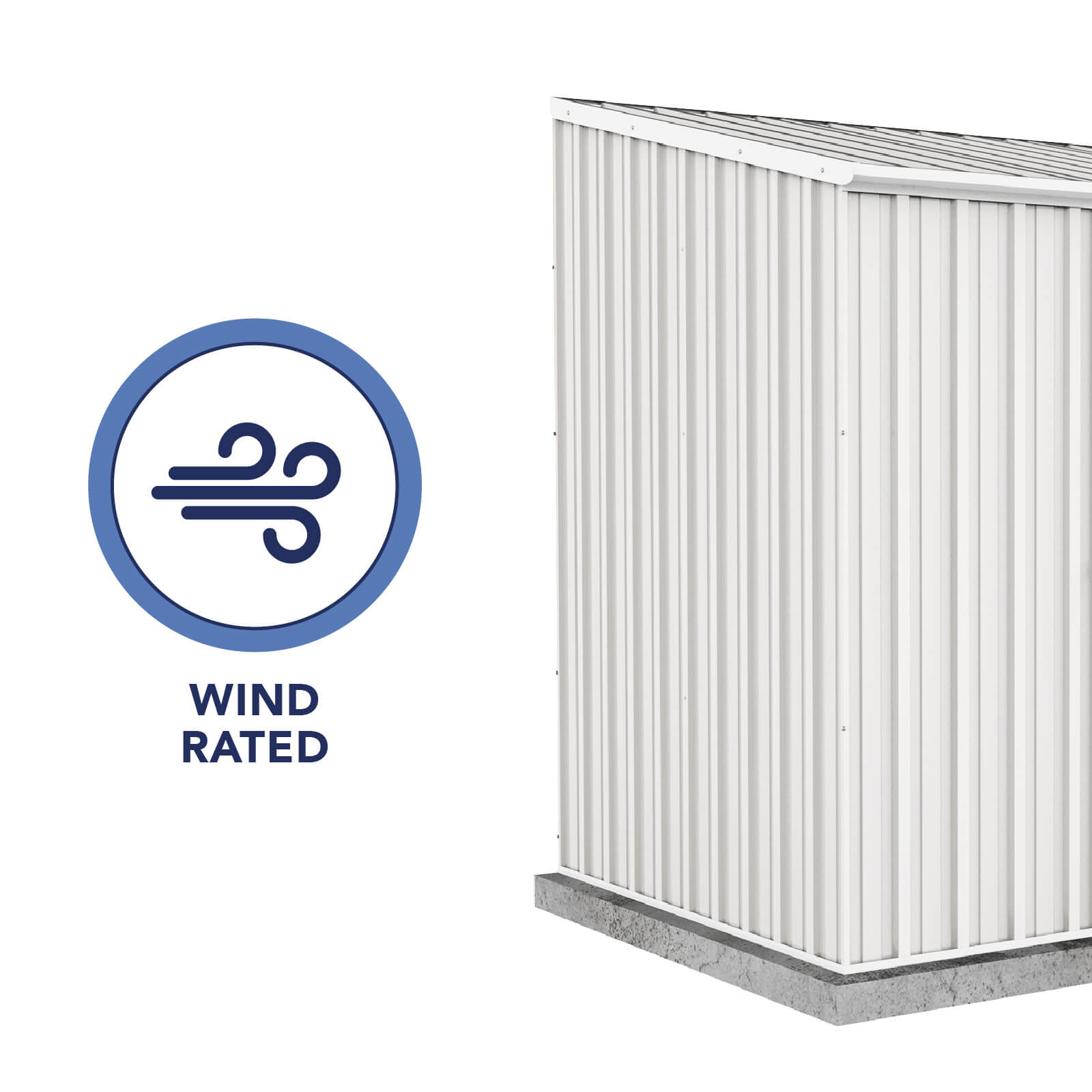 2.26mW x 1.52mD x 2.08mH Garden Shed Space Saver Single Door