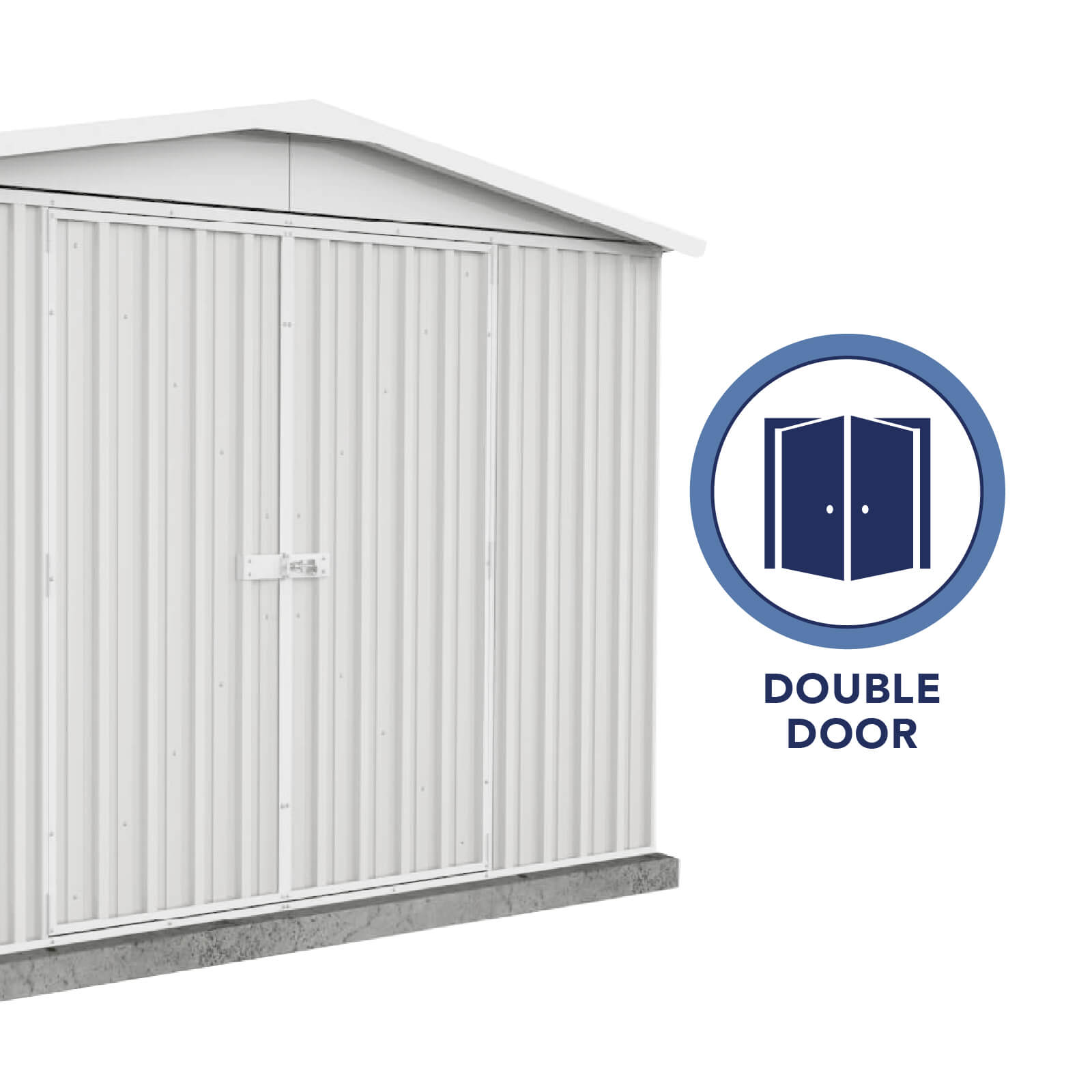 3.00mW x 2.18mD x 2.06mH Garden Shed Regent Double Door