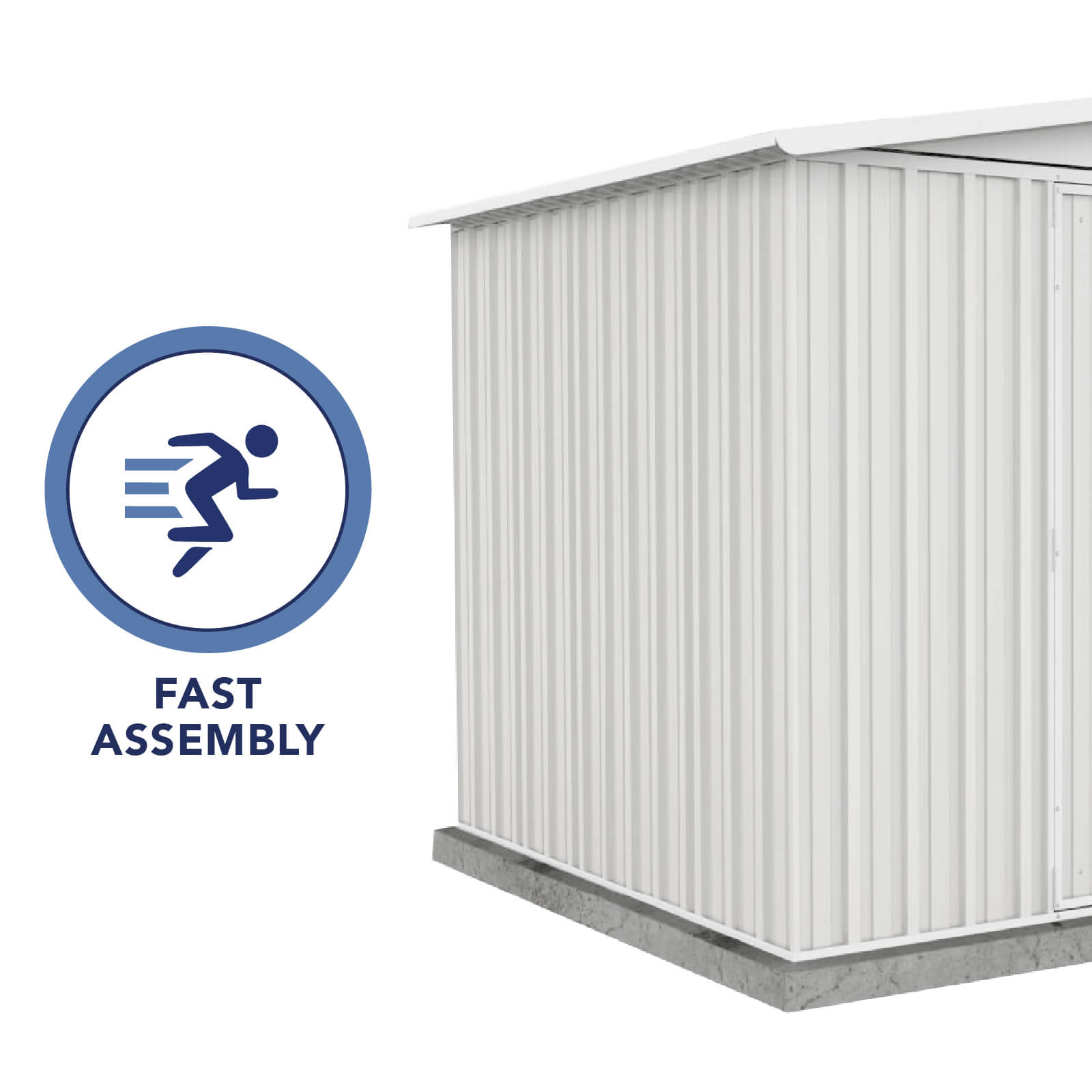 3.00mW x 2.18mD x 2.06mH Garden Shed Regent Double Door