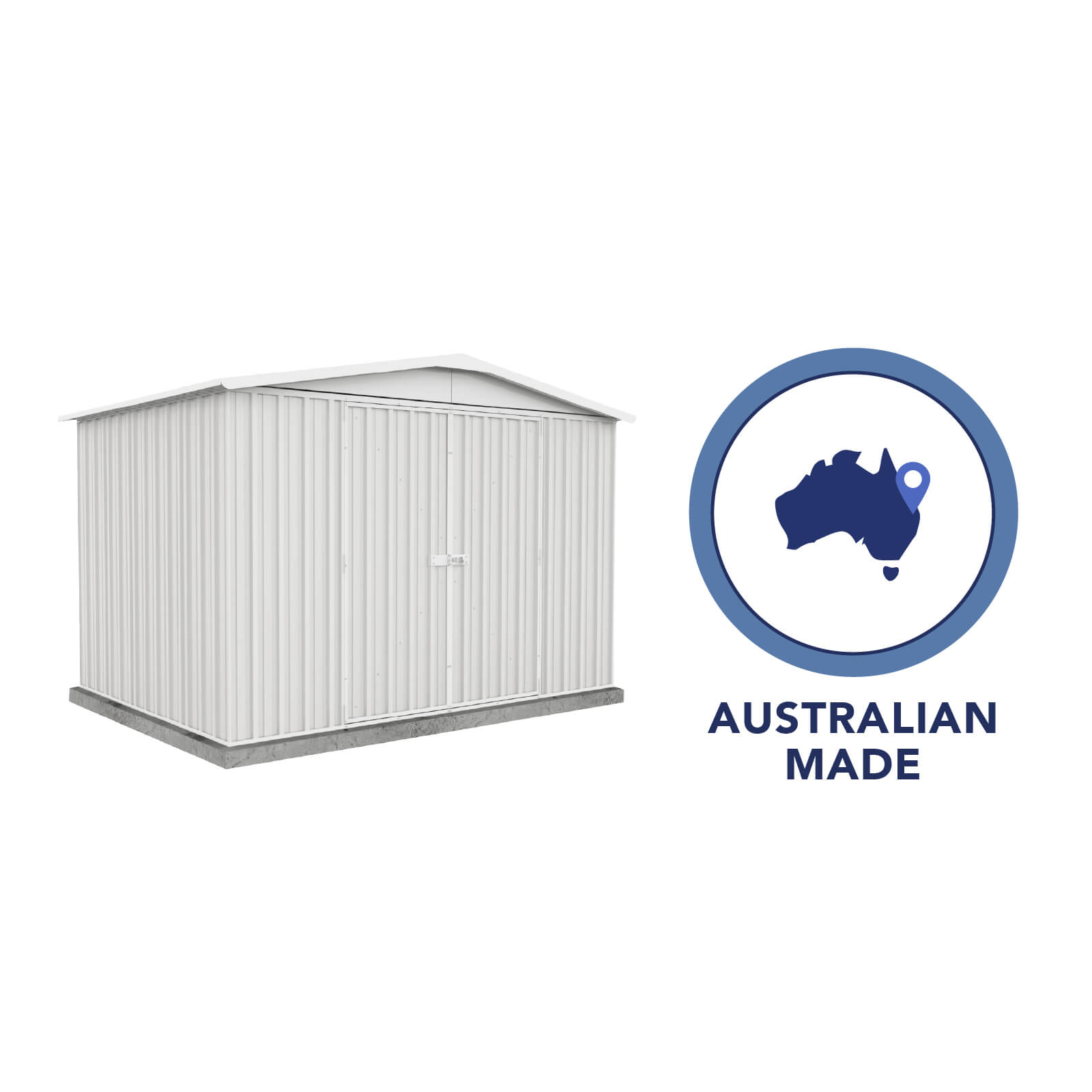 3.00mW x 2.18mD x 2.06mH Garden Shed Regent Double Door