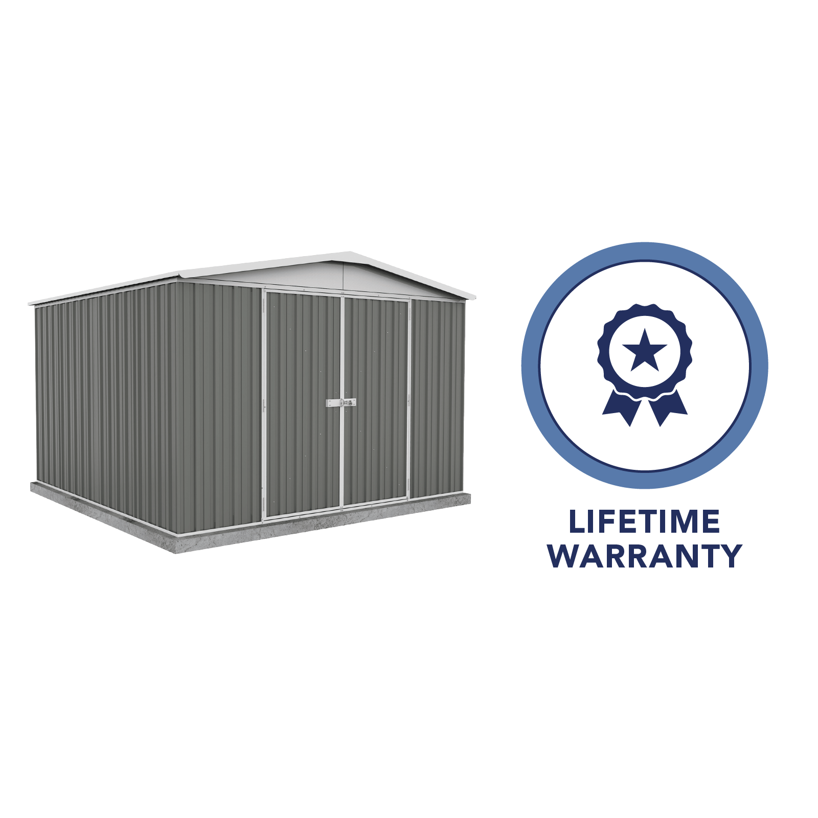 3.00mW x 2.92mD x 2.06mH Garden Shed Regent Double Door