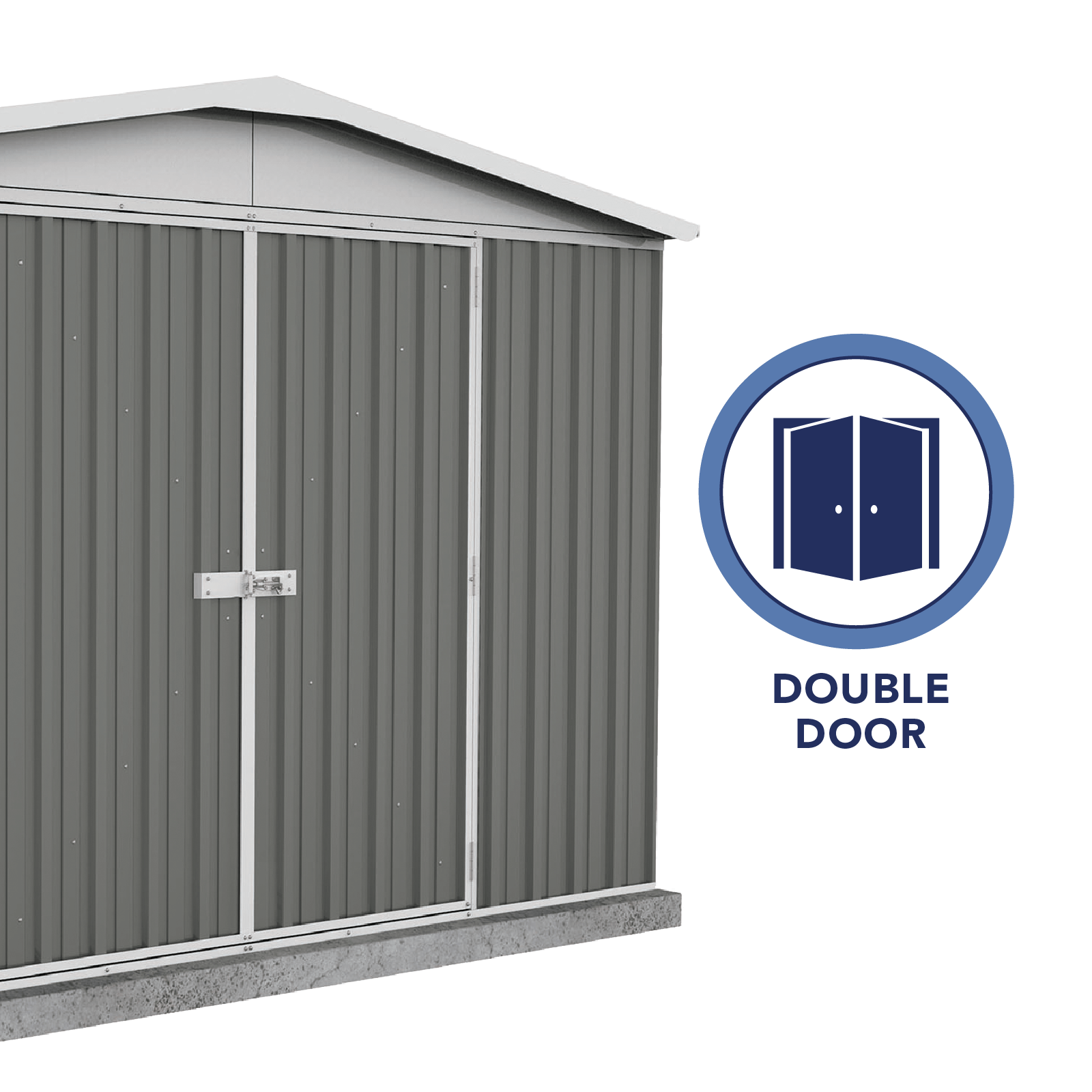 3.00mW x 2.92mD x 2.06mH Garden Shed Regent Double Door