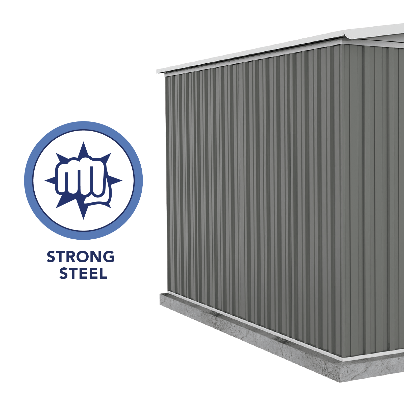 3.00mW x 2.92mD x 2.06mH Garden Shed Regent Double Door