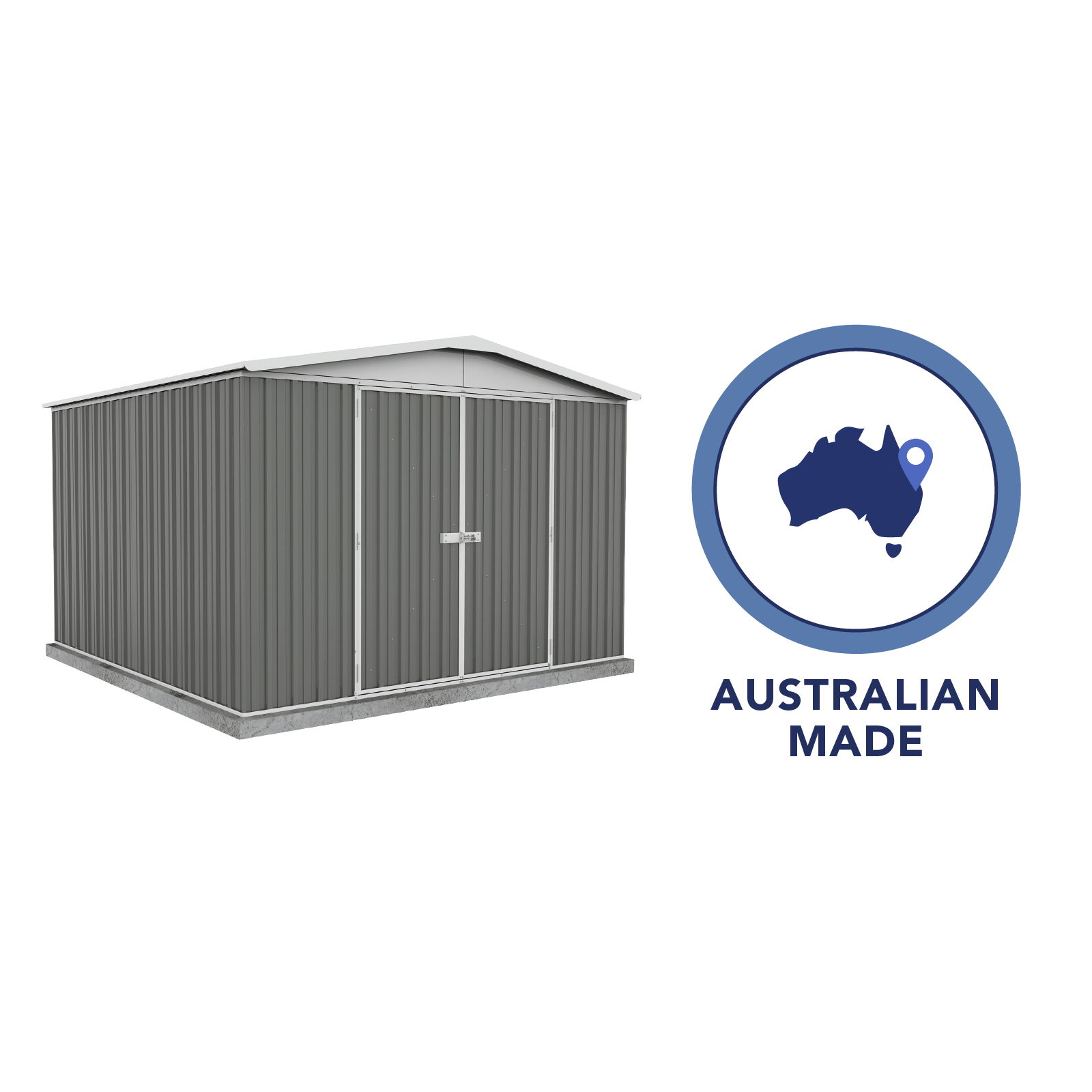 3.00mW x 2.92mD x 2.06mH Garden Shed Regent Double Door