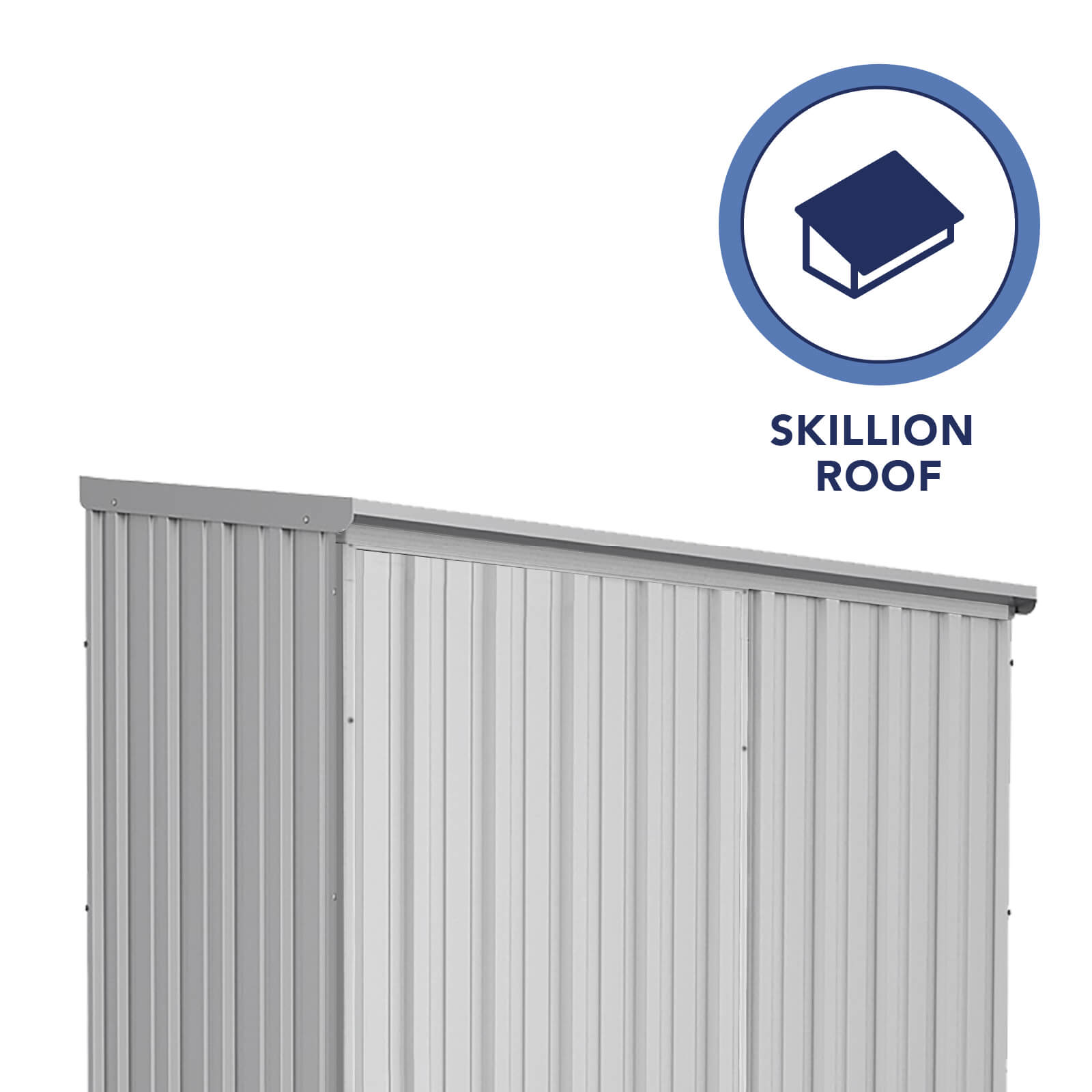 1.52mW x 0.78mD x 1.95mH Garden Shed Ezislider Single Door Zincalume