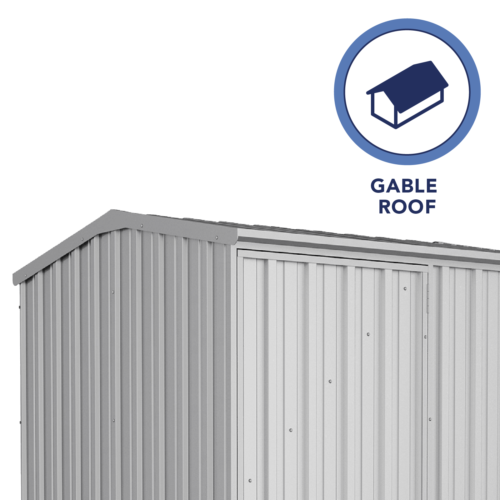 1.52mW x 1.52mD x 1.95mH Garden Shed Premier Single Door Zincalume