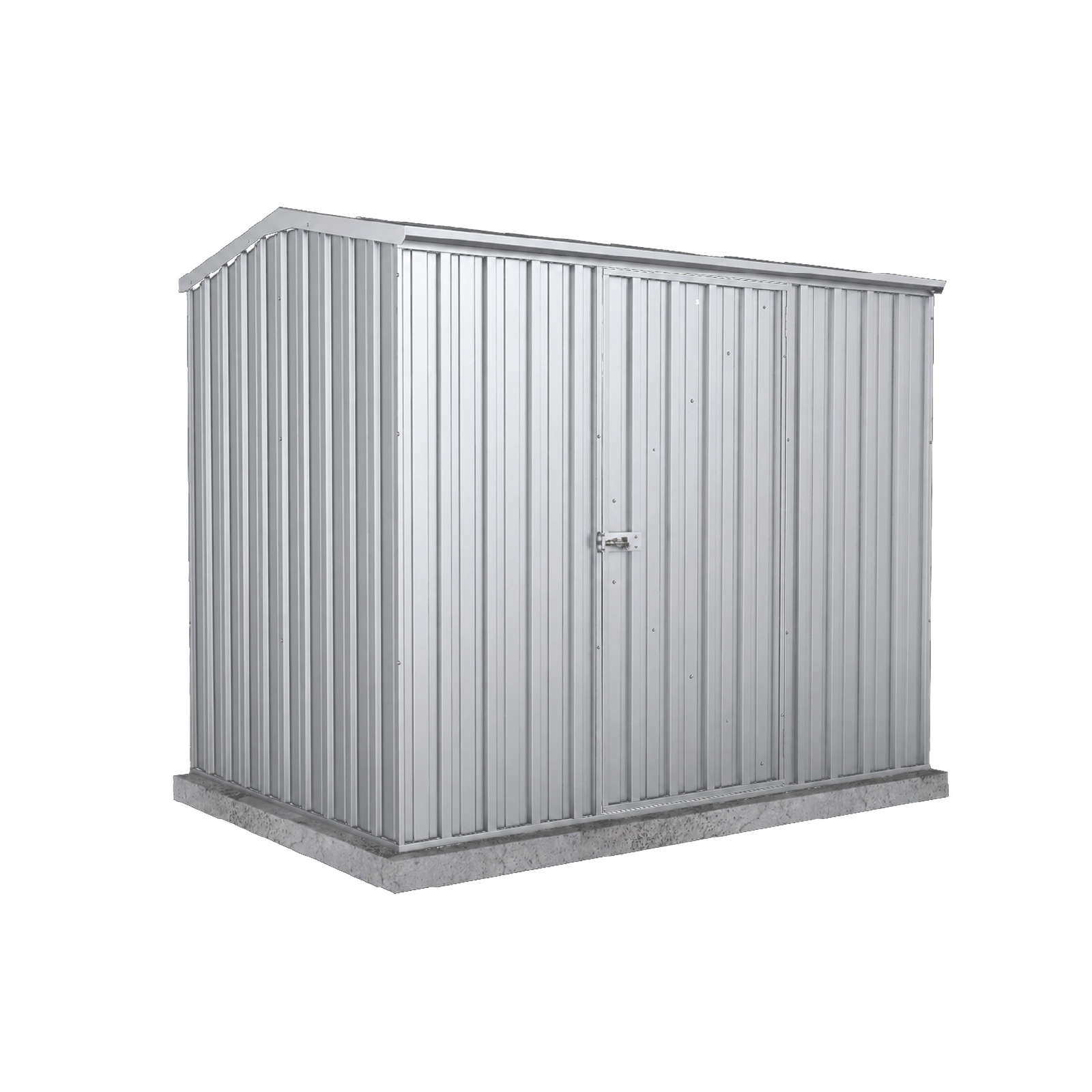 2.26mW x 1.52mD x 1.95mH Garden Shed Premier Single Door Zincalume