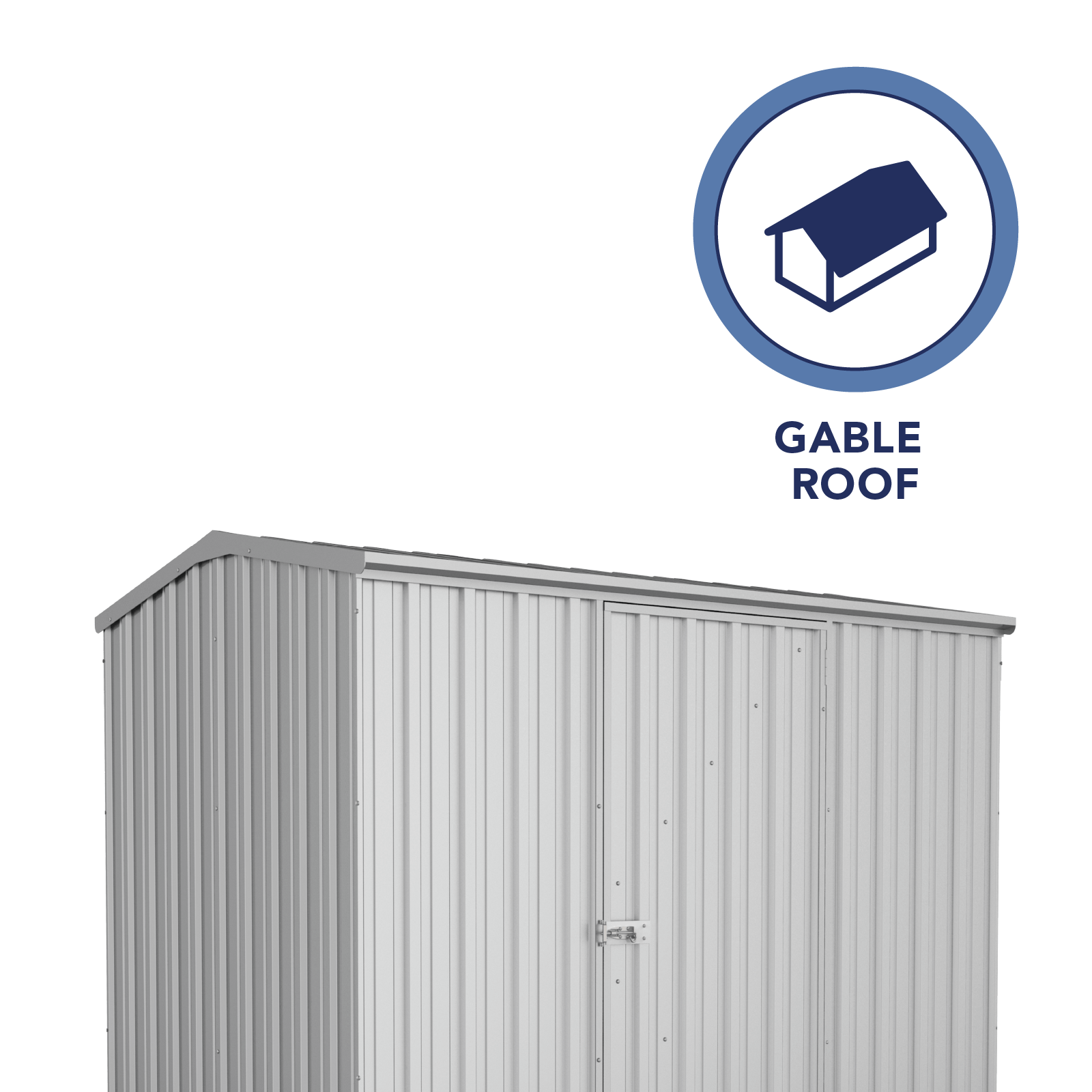 2.26mW x 1.52mD x 1.95mH Garden Shed Premier Single Door Zincalume