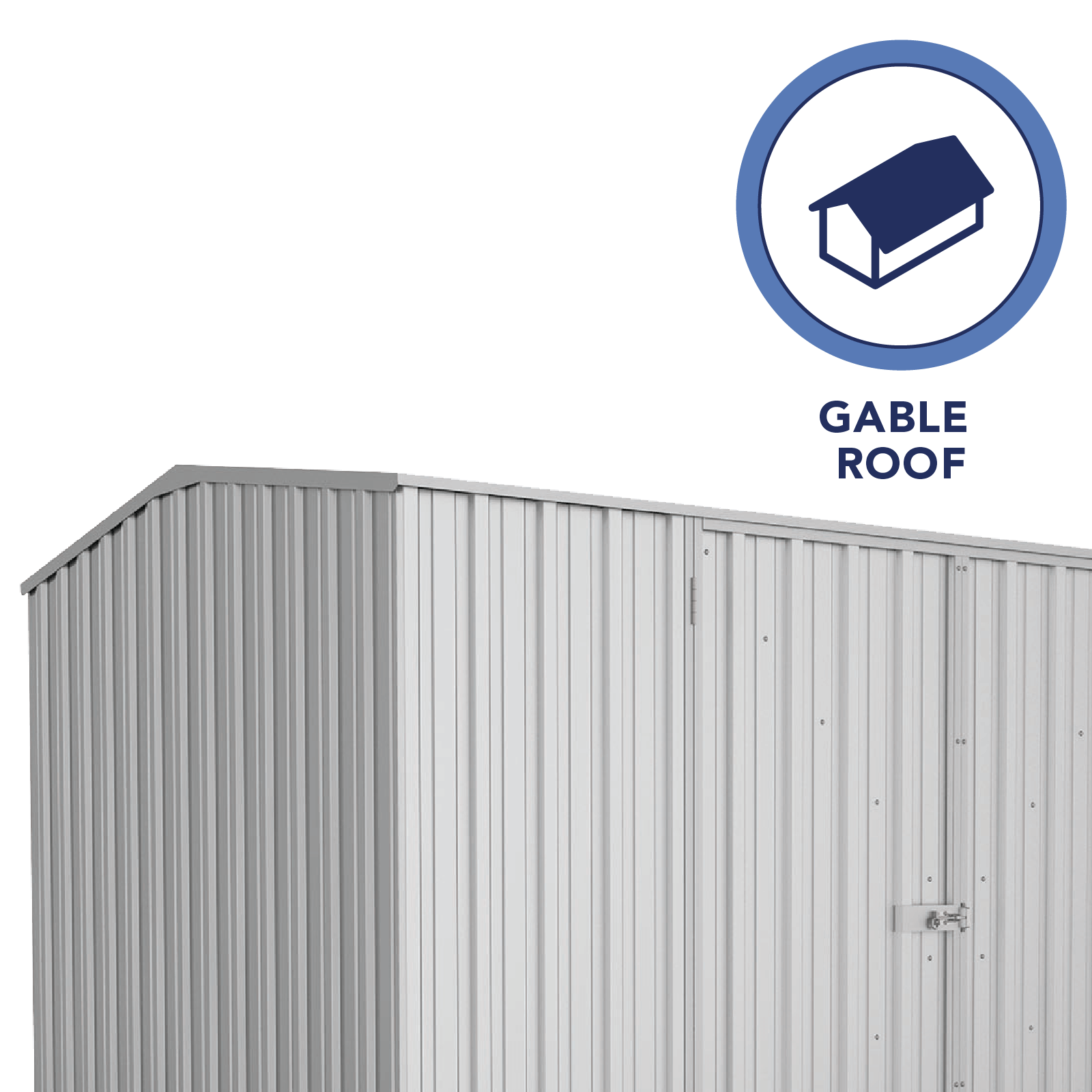 3.00mW x 2.26mD x 2.00mH Garden Shed Premier Double Door Zincalume