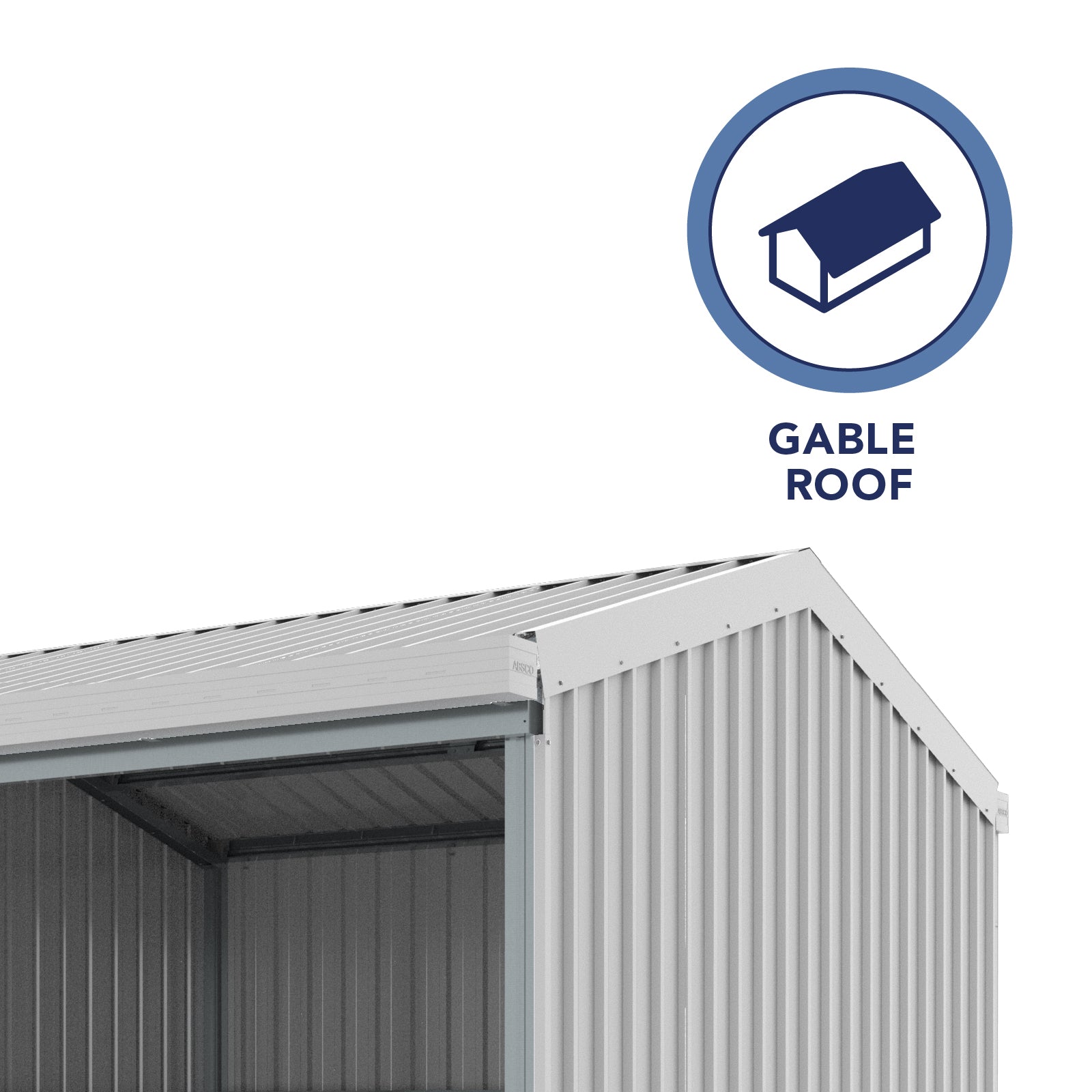 3.00mW x 3.00mD x 2.53mH Rural Shed Open Bay Zincalume
