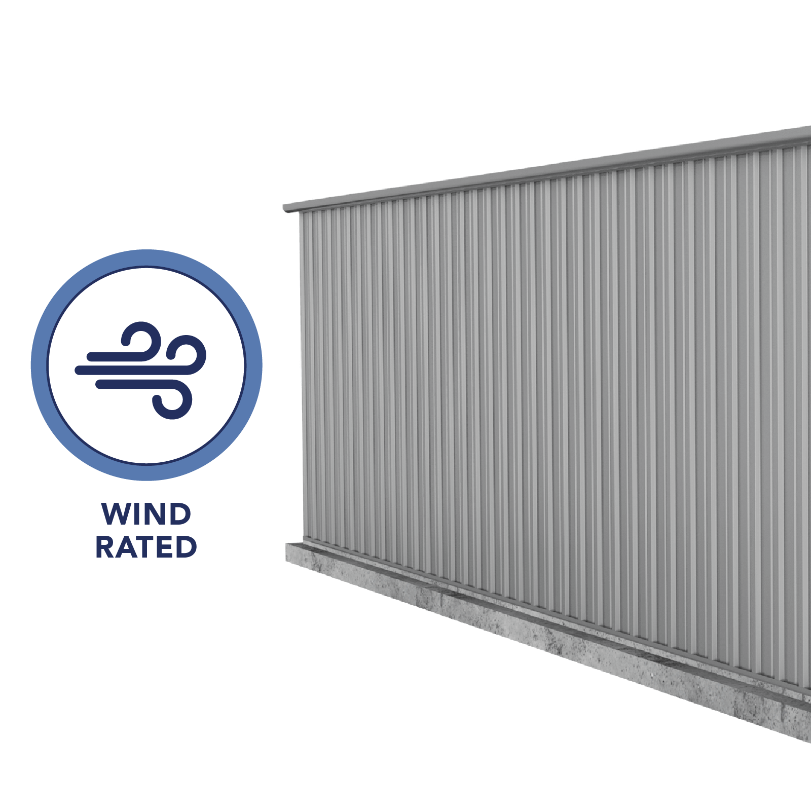 3.00mW x 5.96mD x 2.06mH Garden Shed Utility Double Door Zincalume