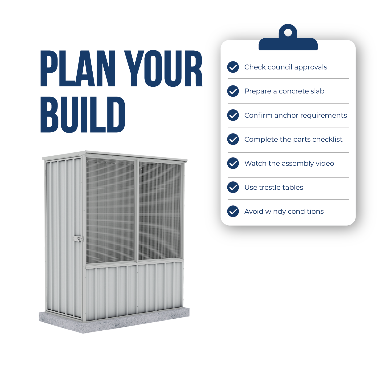 1.52mW x 0.78mD x 1.80mH Chicken Coop Flat Roof Single Door Zincalume
