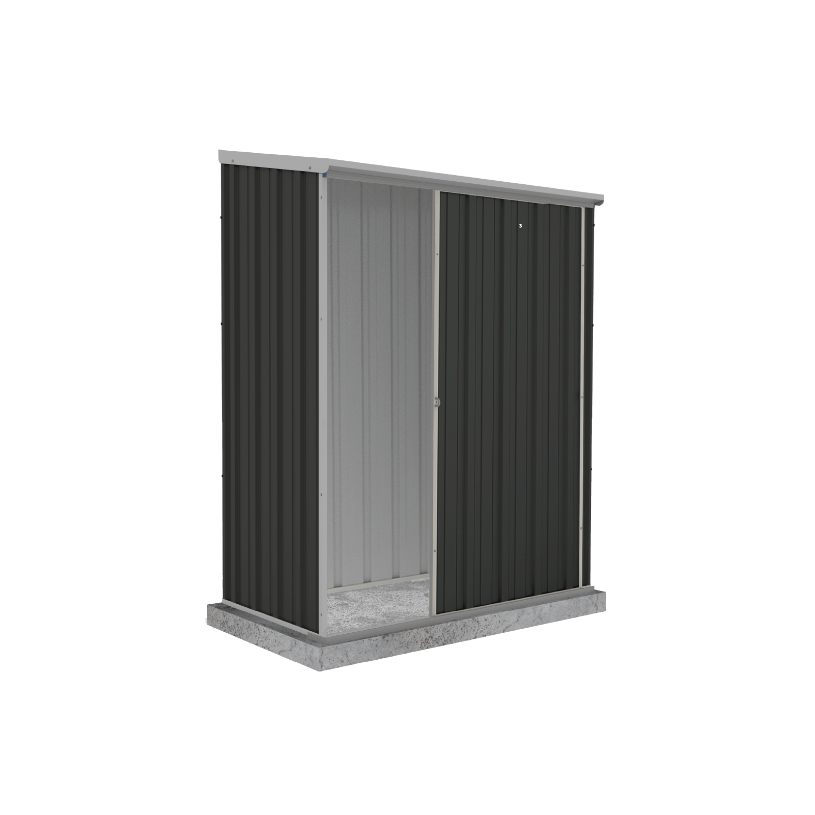 1.52mW x 0.78mD x 1.95mH Garden Shed Ezislider Single Door