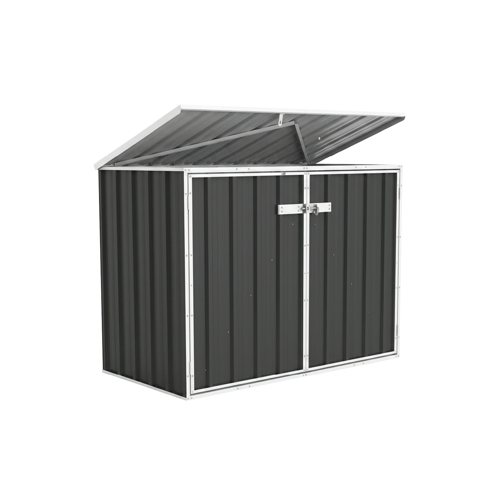 1.52mW x 0.78mD x 1.15mH Bin Cover Double Door with Anchors