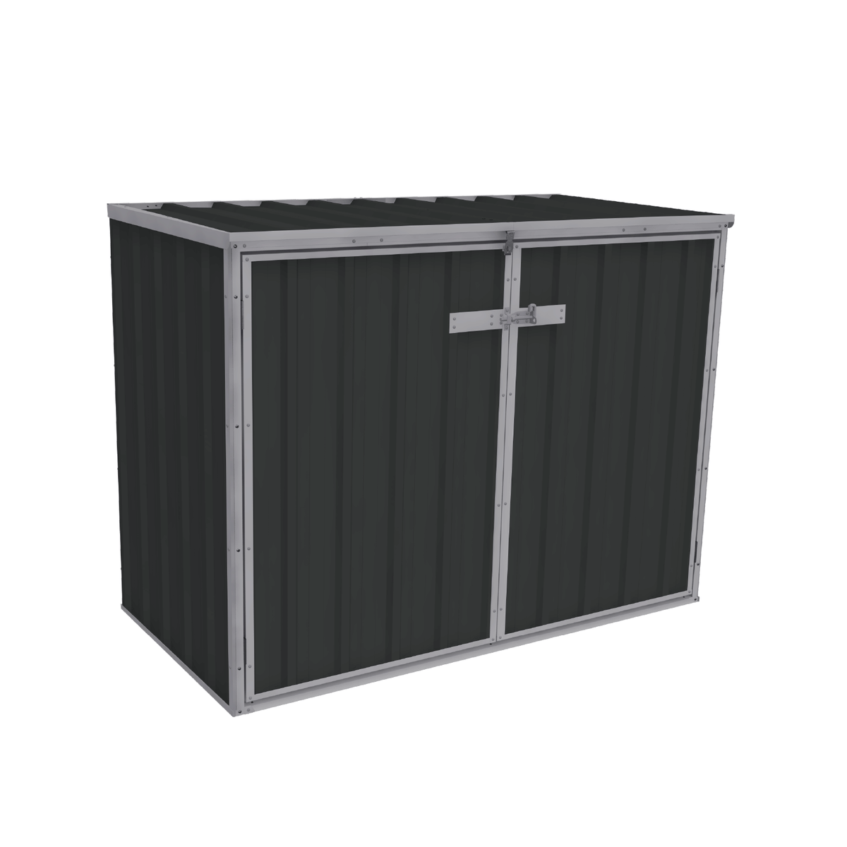 Absco Sheds 1.52m x 0.78m x 1.15m Bin Cover Double Door | Garden Shed