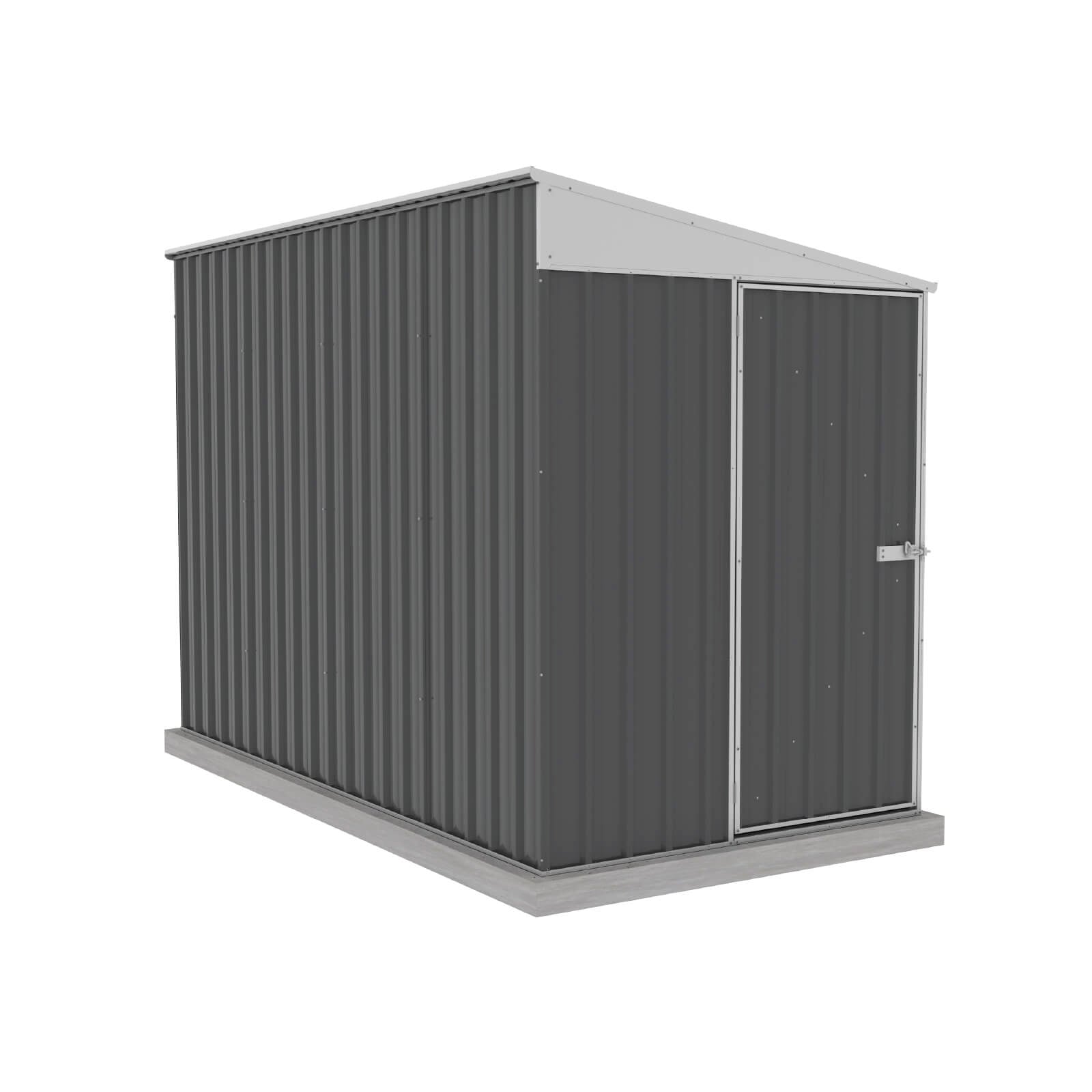 1.52mW x 3.00mD x 2.06mH Garden Shed Narrow Single Door with Anchors