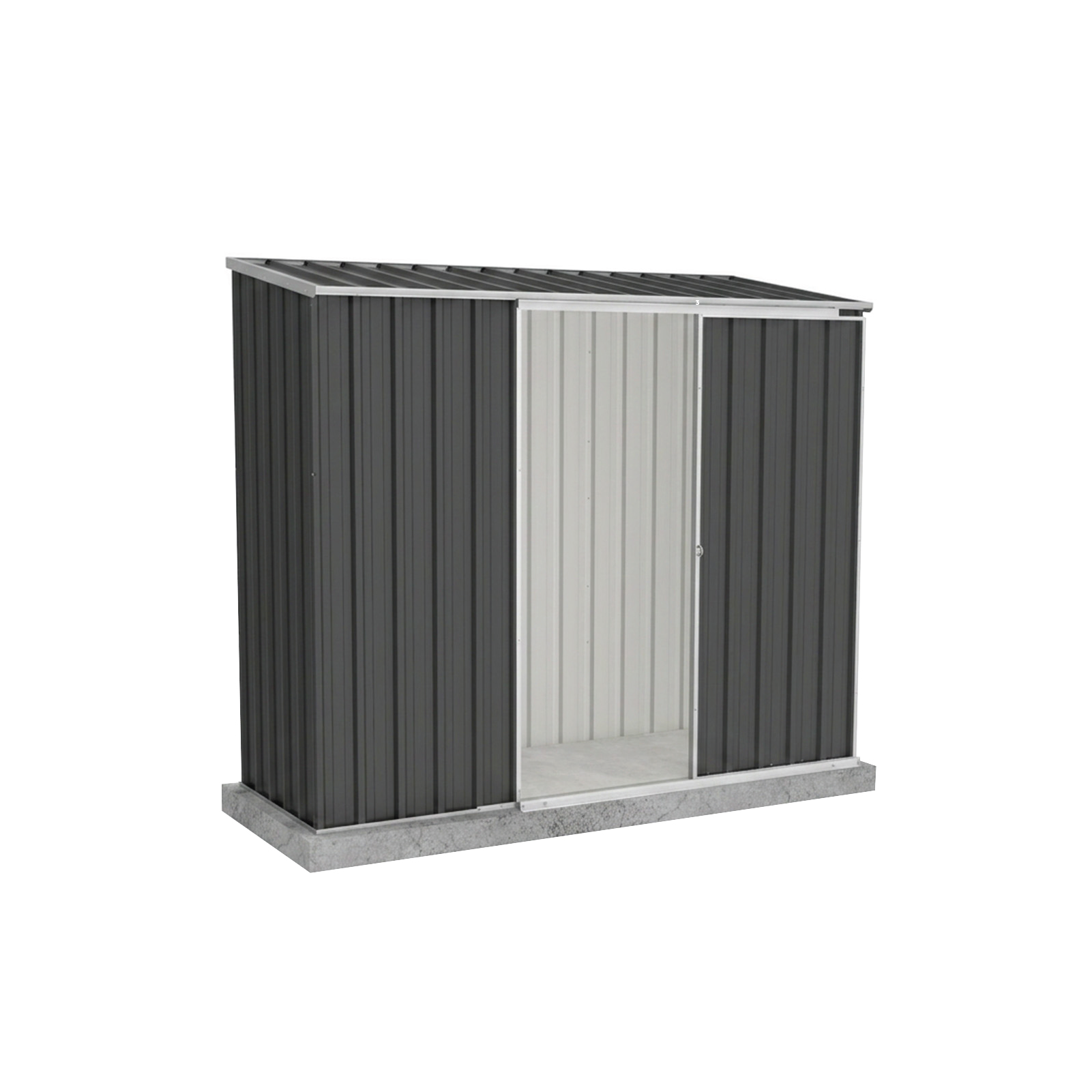 2.26mW x 0.78mD x 1.95mH Garden Shed Ezislider Single Door