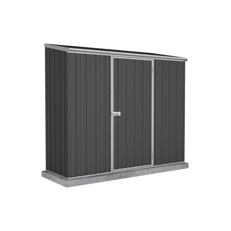 Absco Sheds 2.26m x 0.78m Space Saver Shed Single Door With Anchors