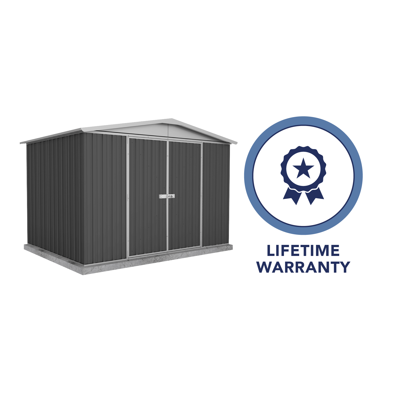 3.00mW x 2.18mD x 2.06mH Garden Shed Regent Double Door