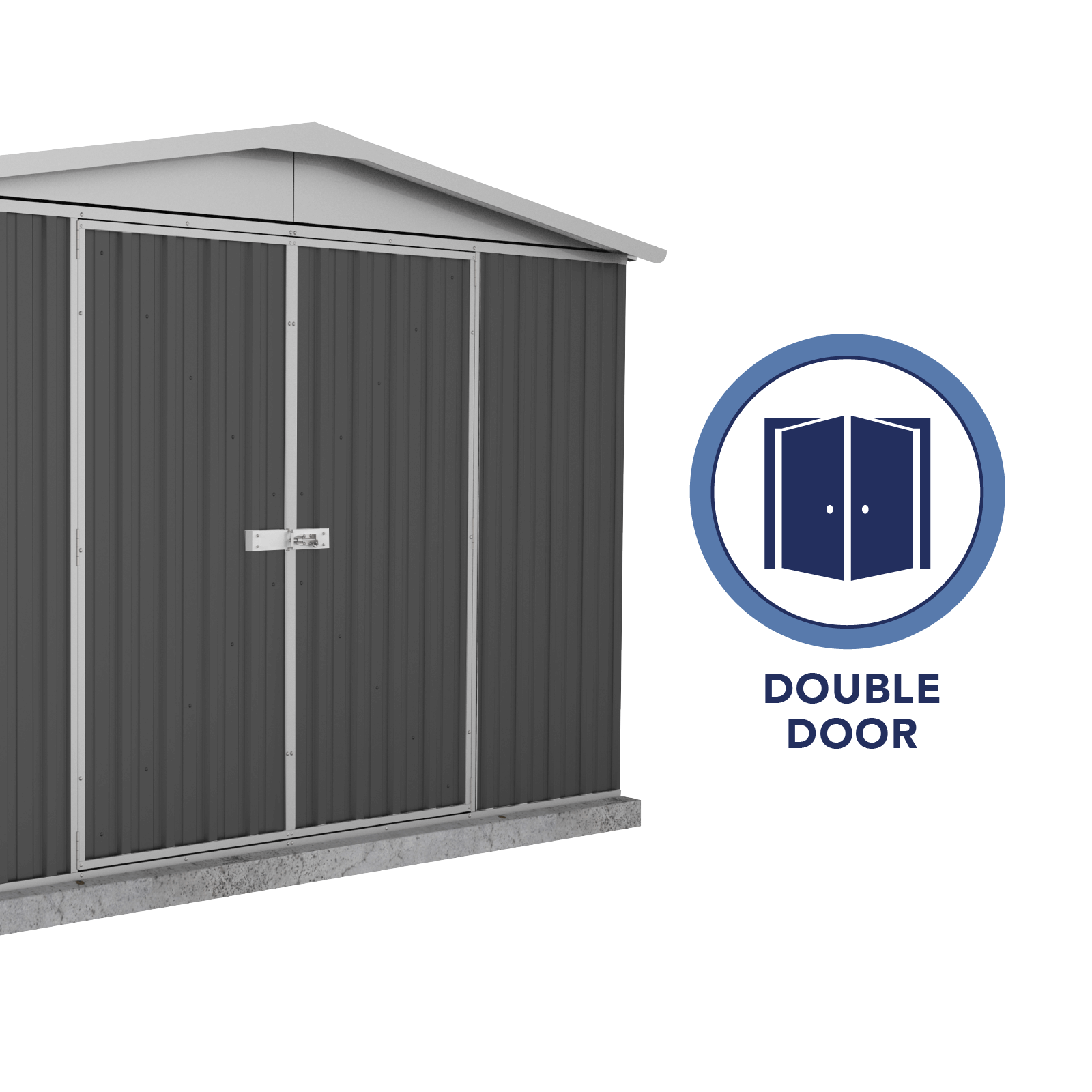3.00mW x 2.18mD x 2.06mH Garden Shed Regent Double Door
