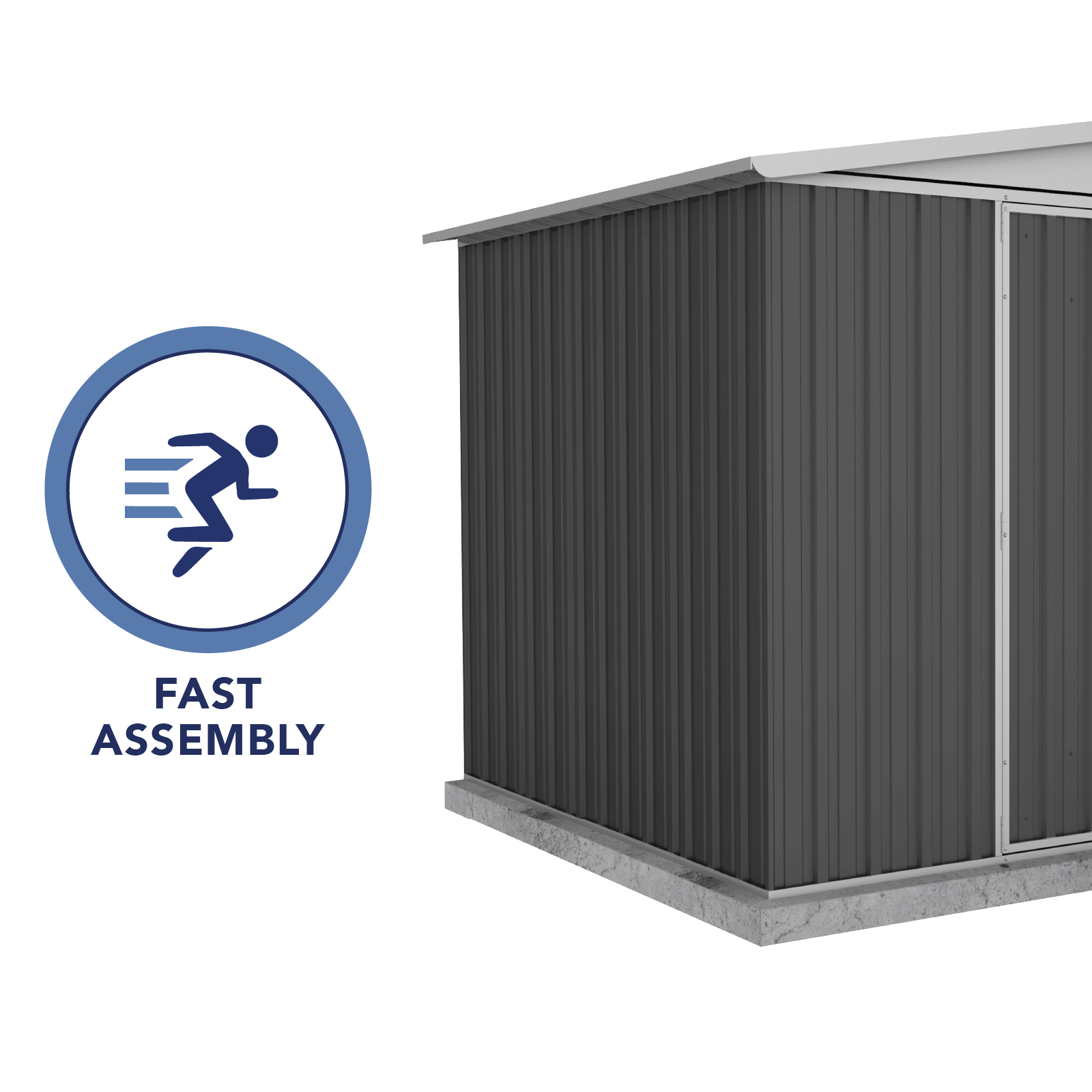 3.00mW x 2.18mD x 2.06mH Garden Shed Regent Double Door