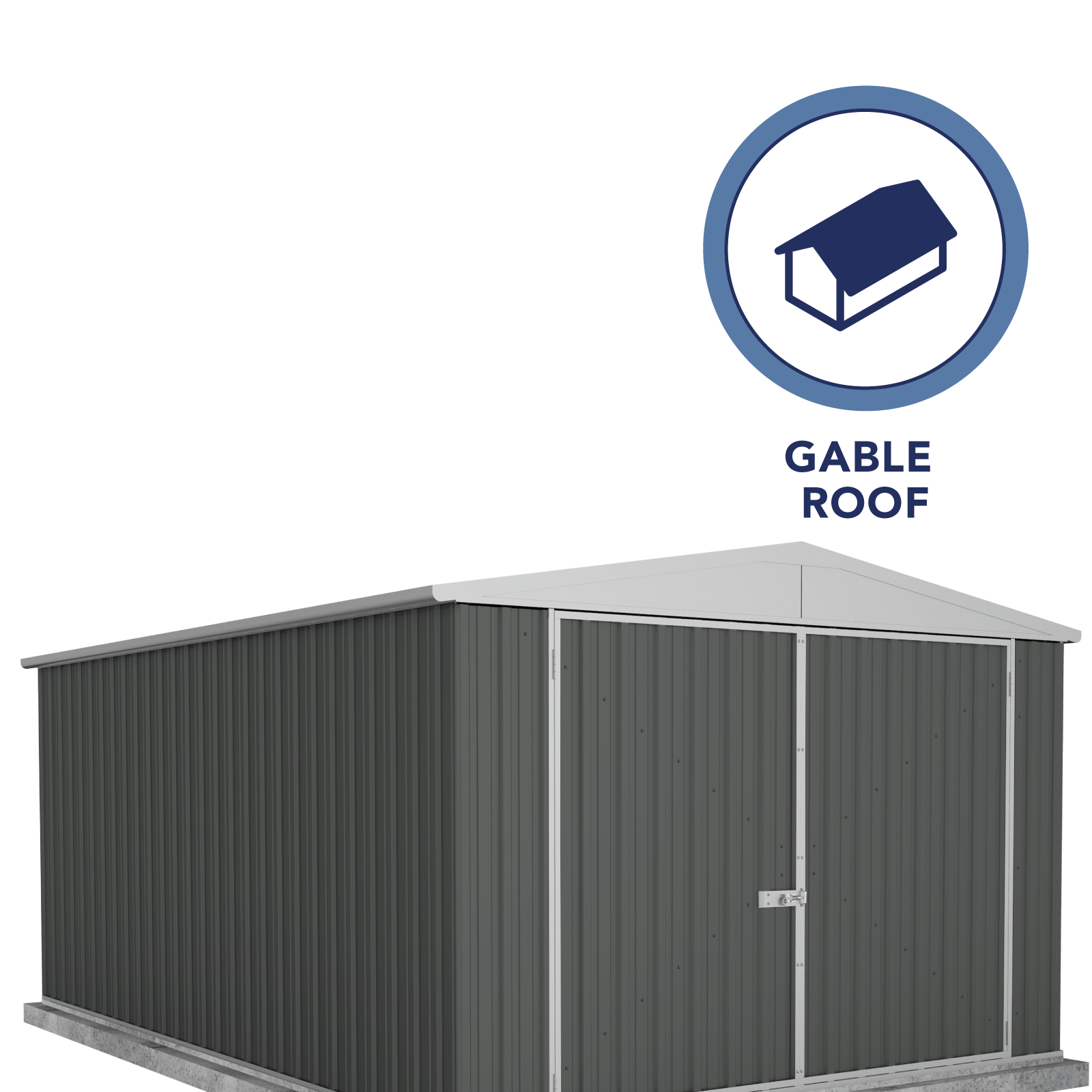 3.00mW x 4.48mD x 2.06mH Garden Shed Utility Double Door