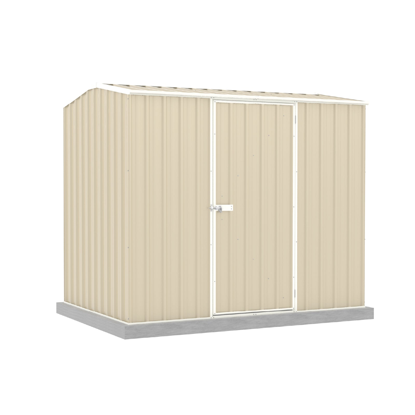 Outlet - 2.26mW x 1.52mD x 1.95mH Garden Shed Premier - Single Door Paperbark