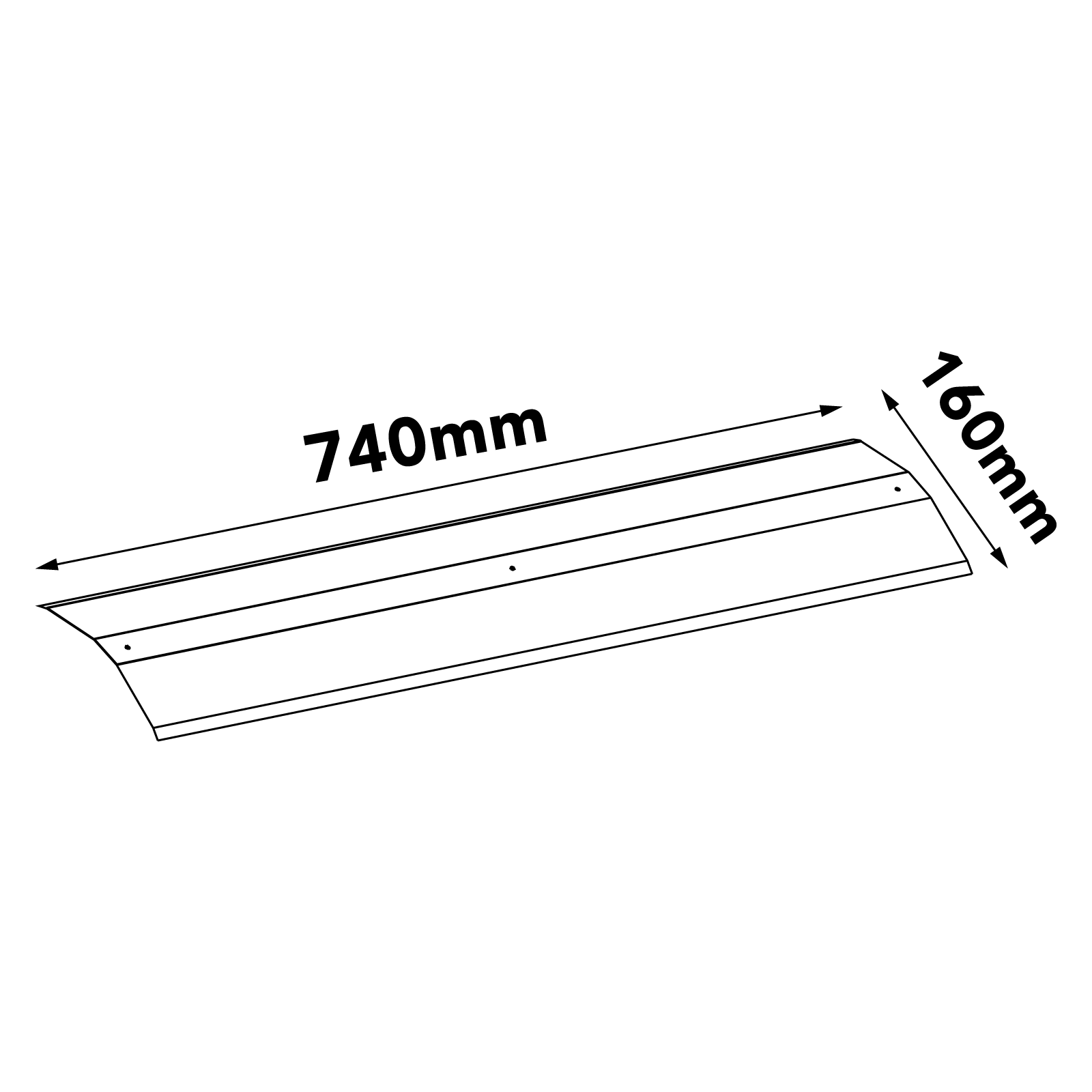 Garden Shed Ramp - 740mm x 160mm