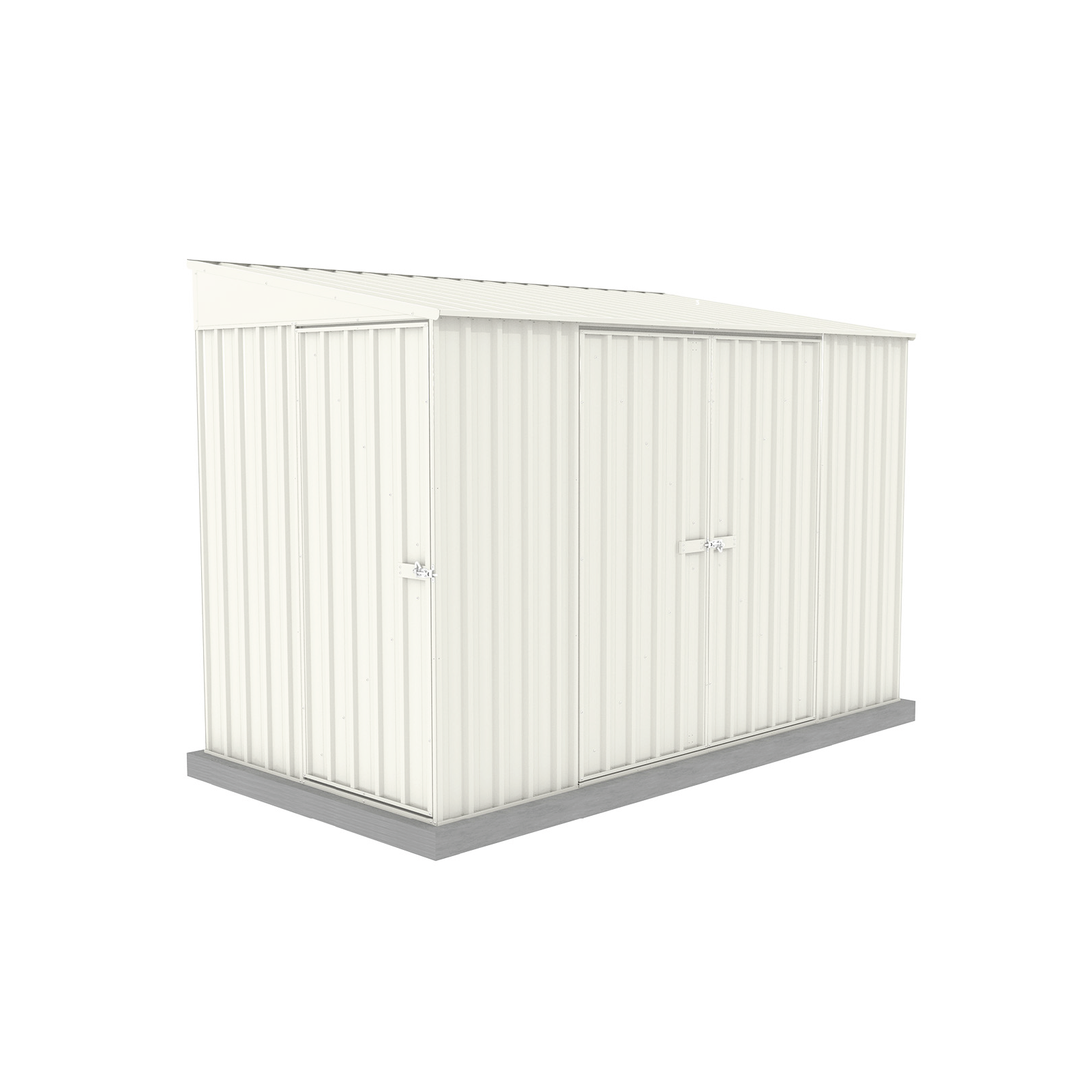 1.52mW x 3.00mD x 2.06mH Garden Shed Narrow Three Door