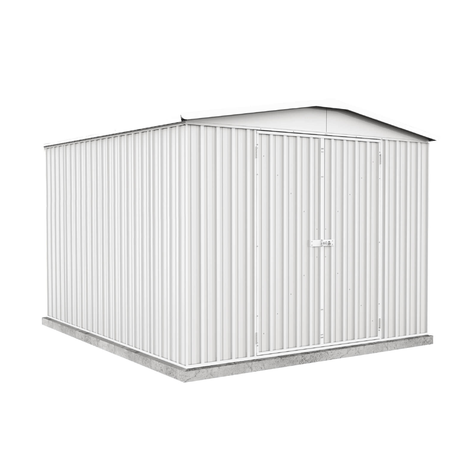 Outlet - 3.00mW x 3.66mD x 2.30mH Regent Garden Shed - Double Door Surfmist