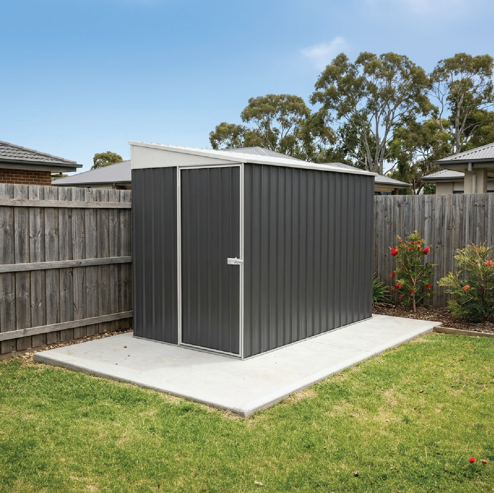 1.52mW x 3.00mD x 2.06mH Garden Shed Narrow Single Door