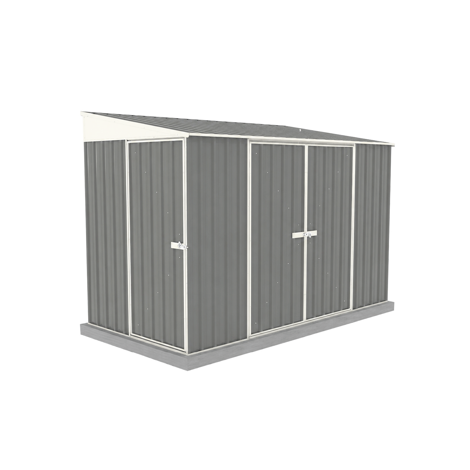 1.52mW x 3.00mD x 2.06mH Garden Shed Narrow Three Door