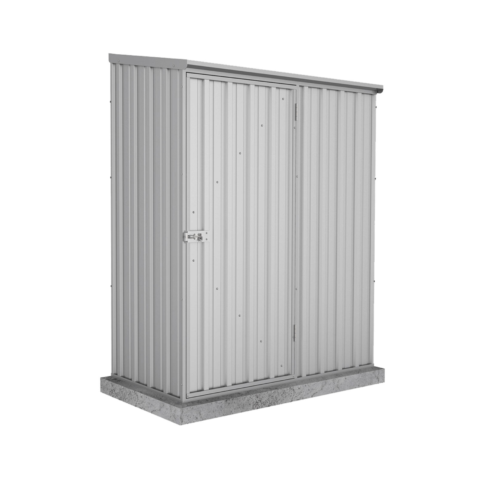 1.52mW x 0.78mD x 1.95mH Garden Shed Space Saver Single Door Zincalume