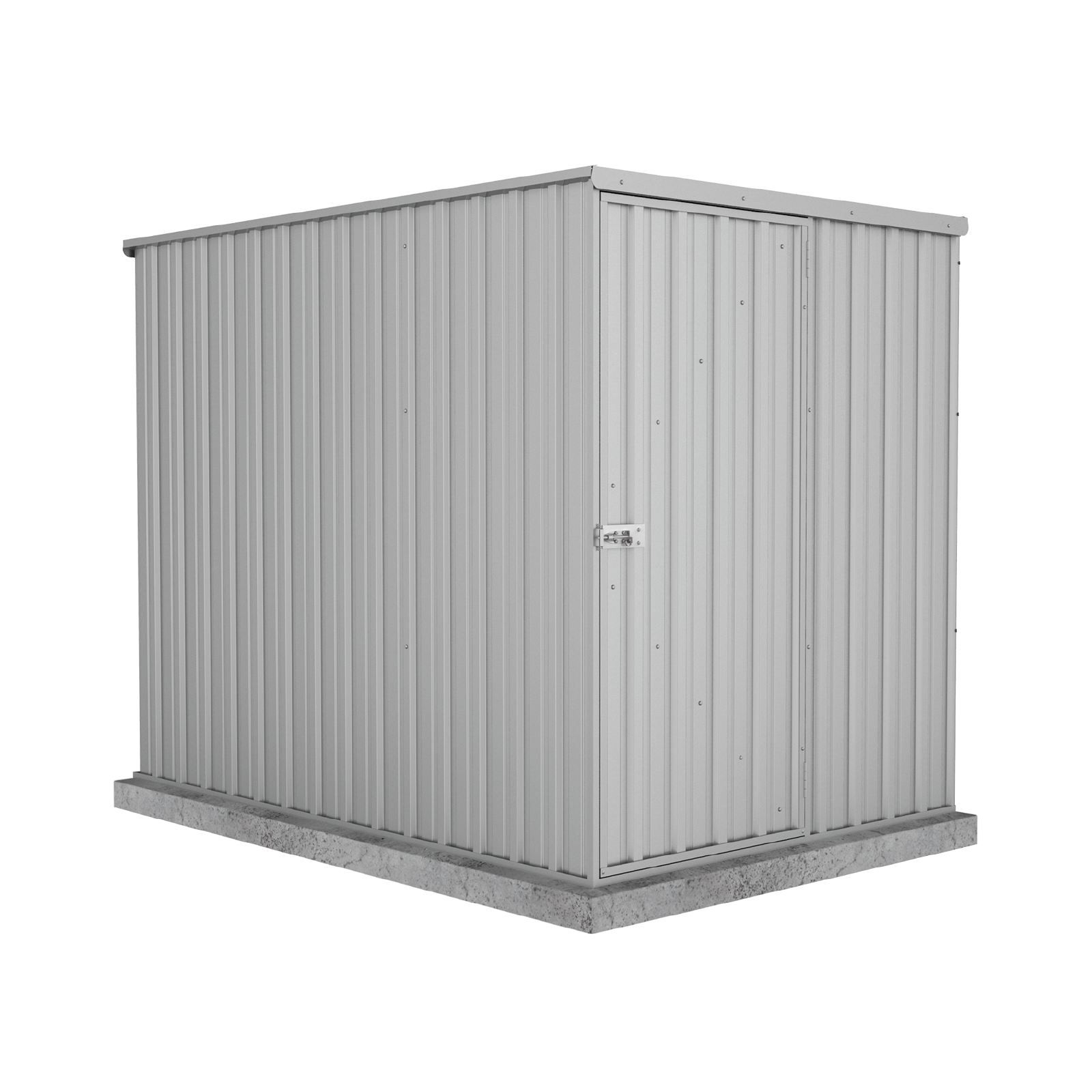 1.52mW x 2.26mD x 1.80mH Garden Shed Basic Single Door Zincalume