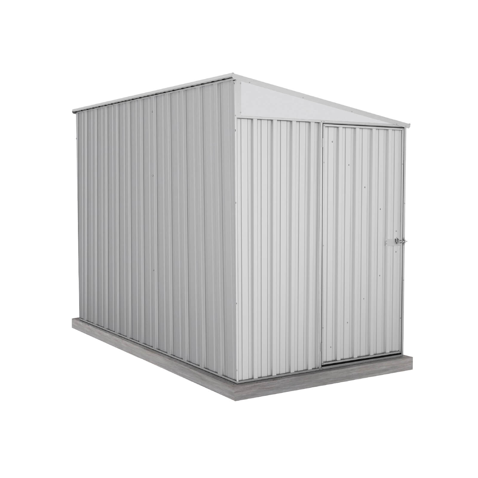 1.52mW x 3.00mD x 2.06mH Garden Shed Narrow Single Door Zincalume