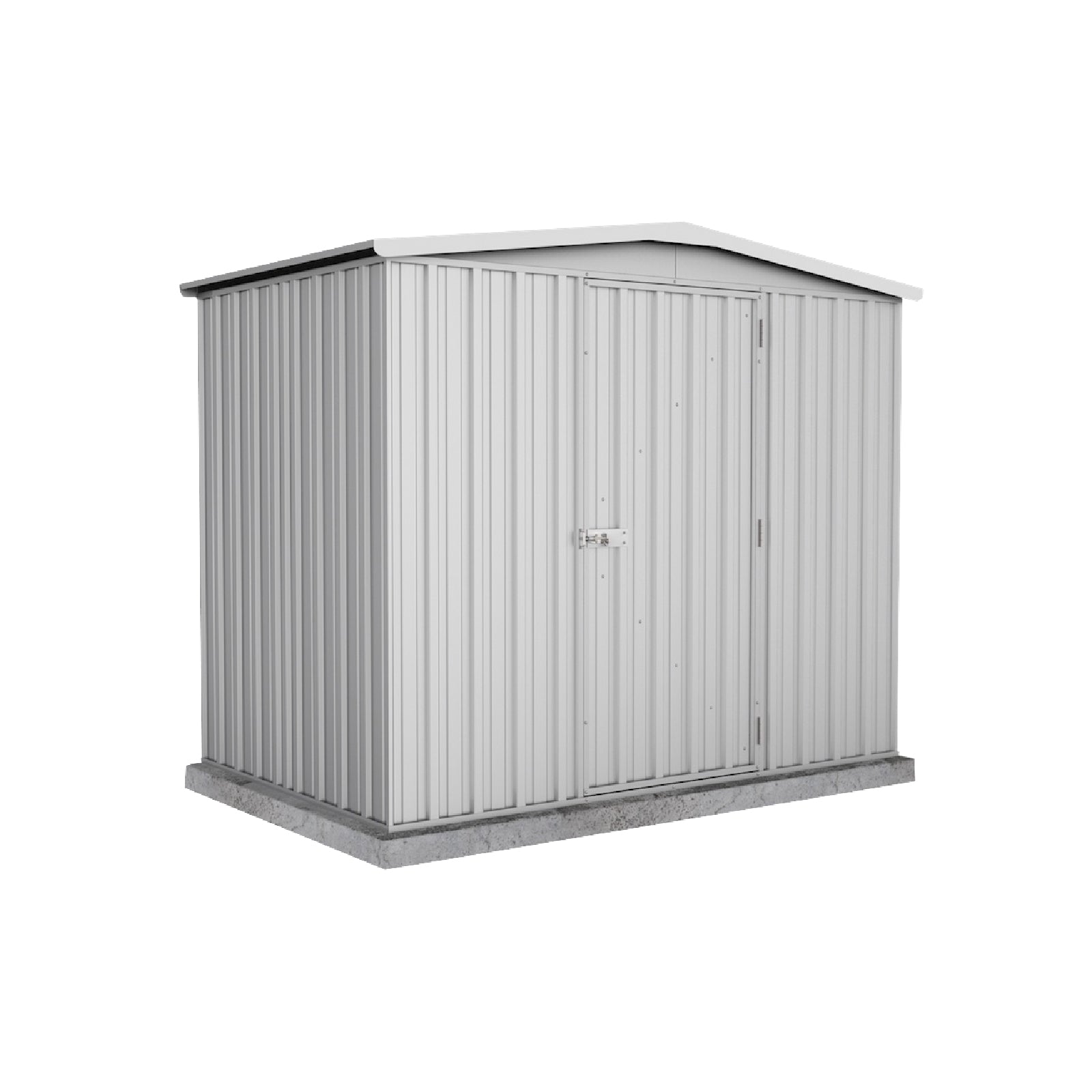 2.26mW x 1.44mD x 2.00mH Garden Shed Regent Single Door Zincalume