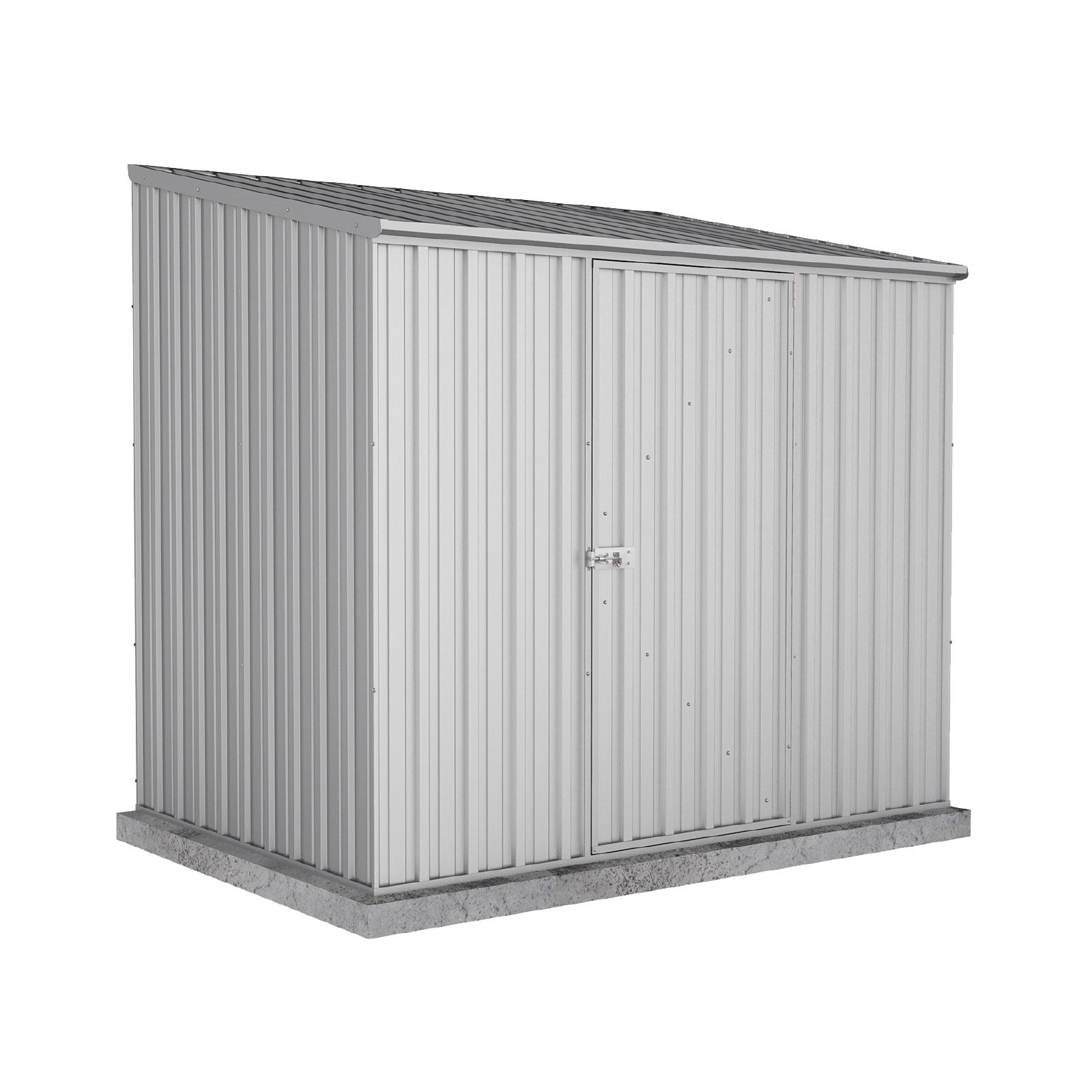 2.26mW x 1.52mD x 2.08mH Garden Shed Economy Single Door Zinc